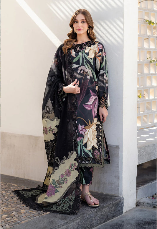 Embroidered Lawn 3 Piece Unstitched Suit BL-SF-4090 - Summer Collection