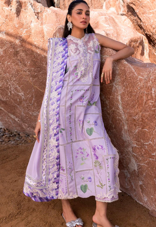 Embroidered Lawn 3 Piece Unstitched Suit CSSL-D07-A-25 - Summer Collection