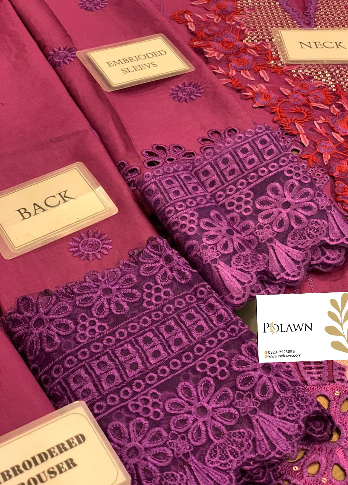 Embroidered Lawn 3 Piece Unstitched Suit ML-MIRIAM-23 Summer Collection
