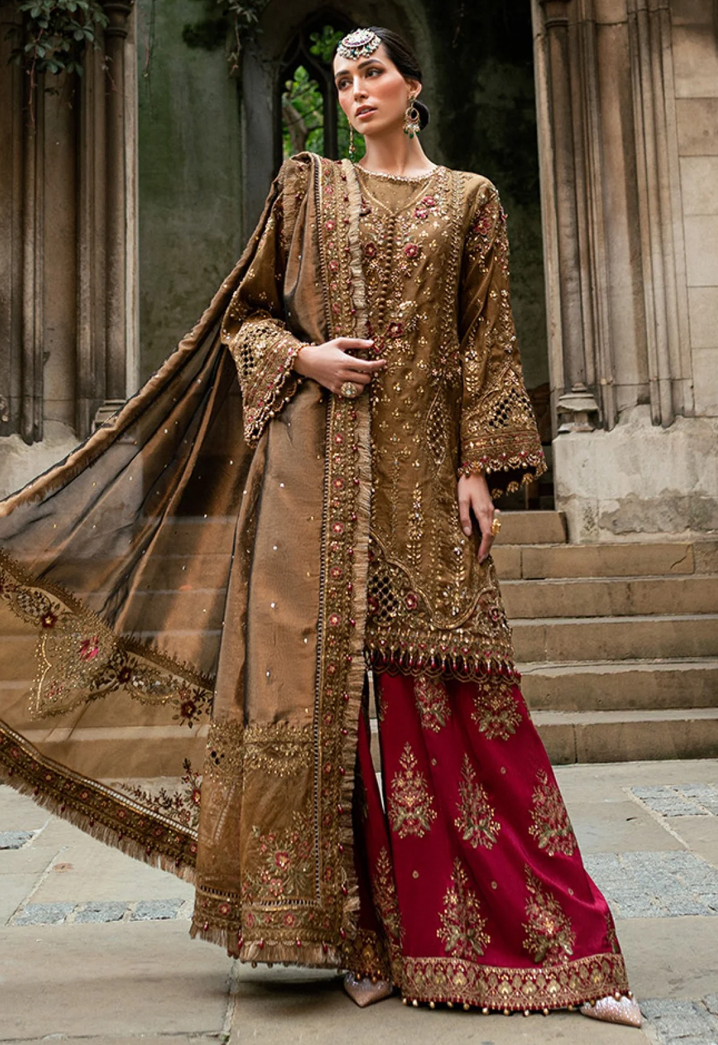 Embroidered Silk 3 Piece Unstitched Suit MBC-WF-09-04-25 - Party Wear