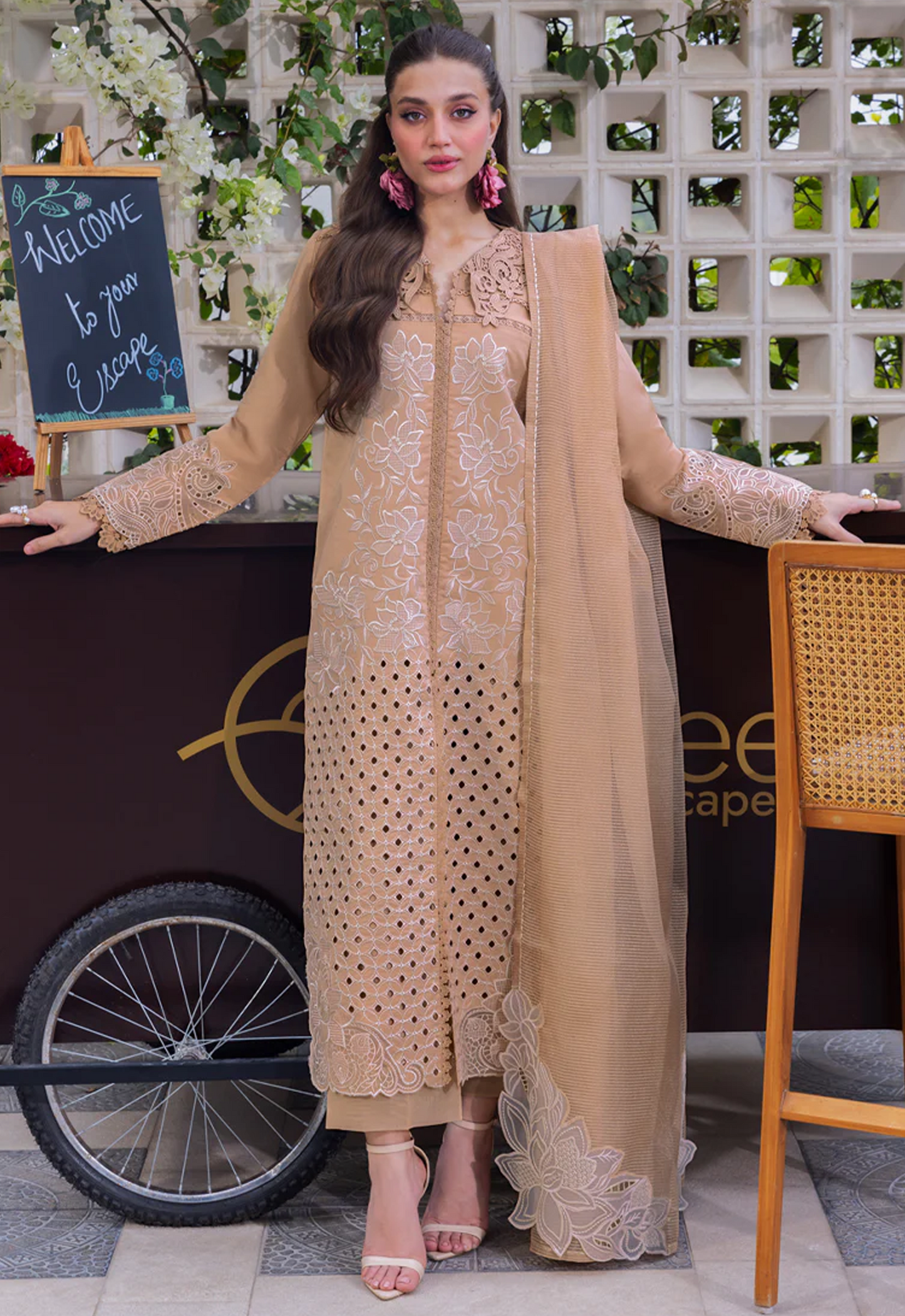 Embroidered Lawn 3 Piece Unstitched Suit RRL-HU-D13-KAIA - Summer Collection