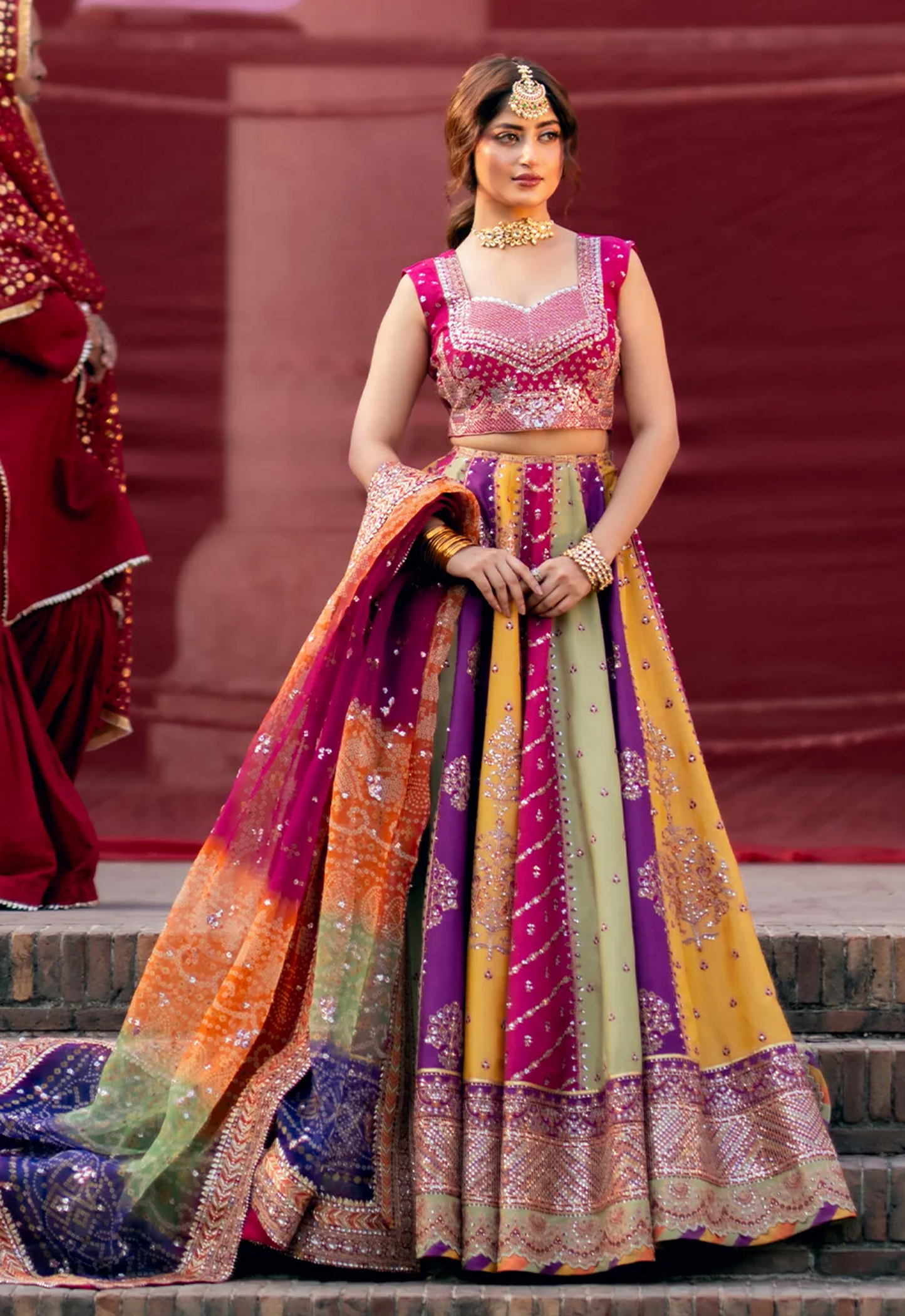 Embroidered Silk 3 Piece Unstitched Suit BIL-D-607 - Party Wear