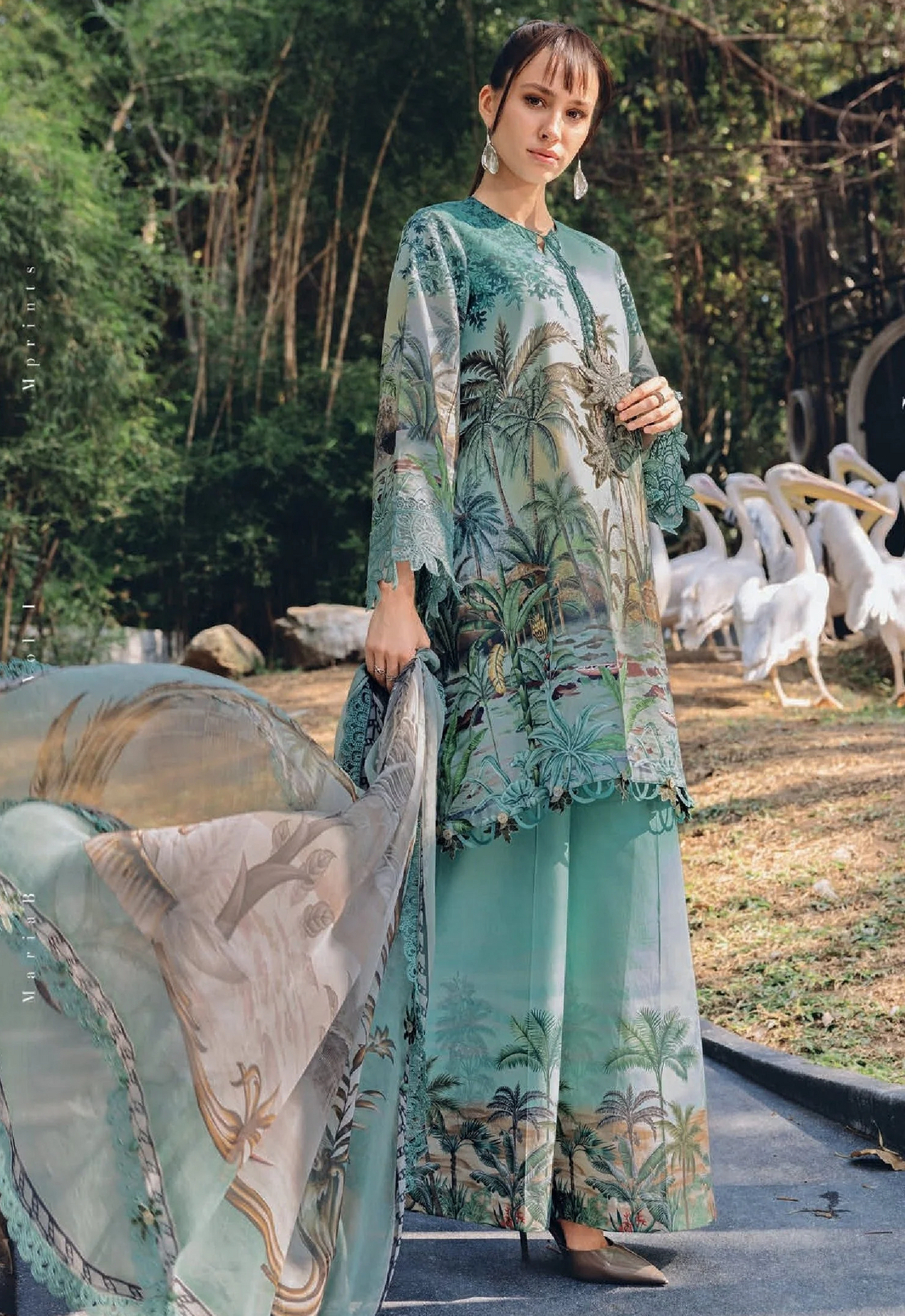 Embroidered Lawn 3 Piece Unstitched Suit MBL-MPT-2907-A-26 - Summer Collection