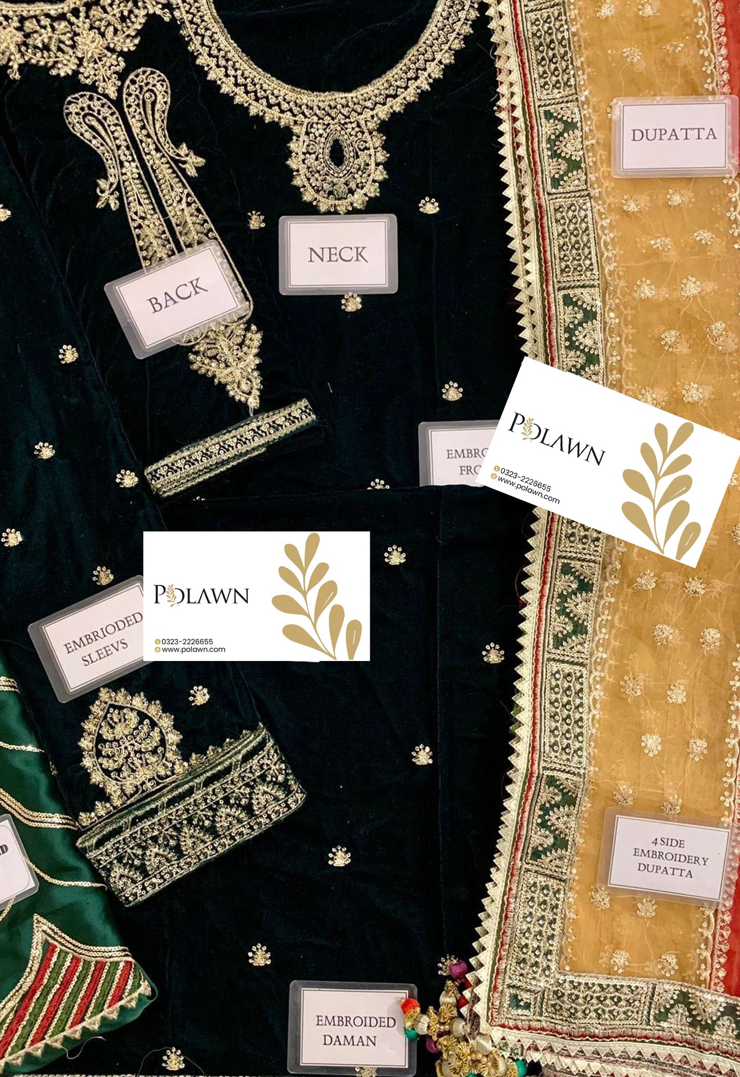 Embroidered Unstitched 3 Piece Velvet Suit JV-CVF-D09-25 - Party Wear