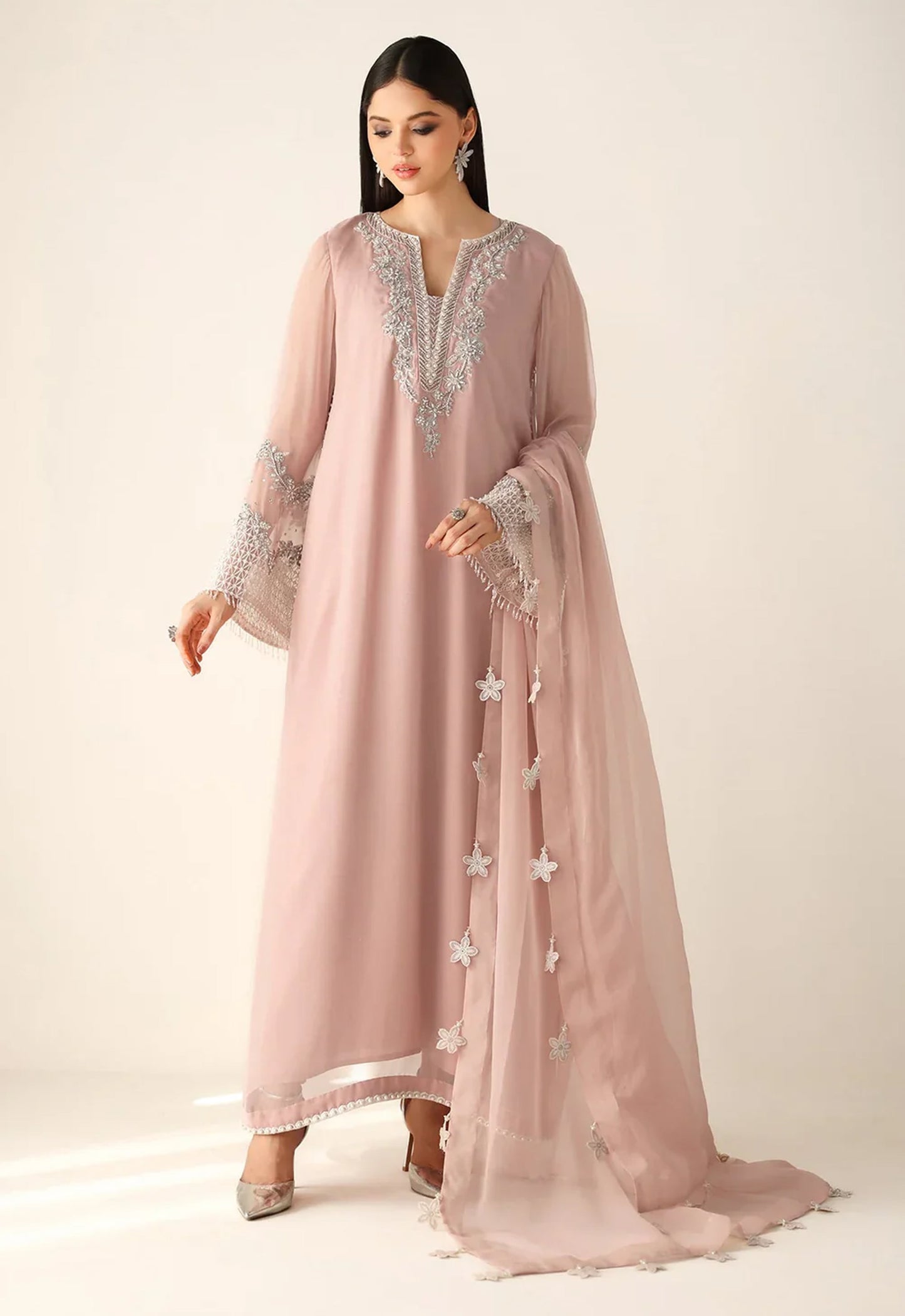 Embroidered Chiffon 3 Piece Unstitched Suit BV-PR-1154 - Party Wear