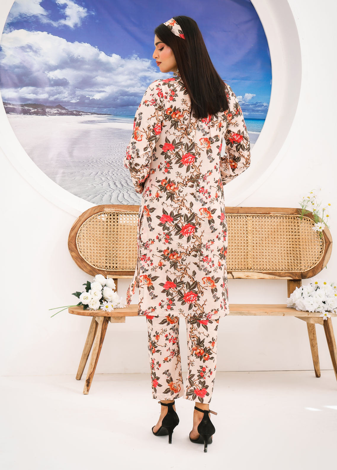 Luxe By Polawn Embroidered Unstitched 2 Piece Lawn Suit PL-24-101-Cords Set