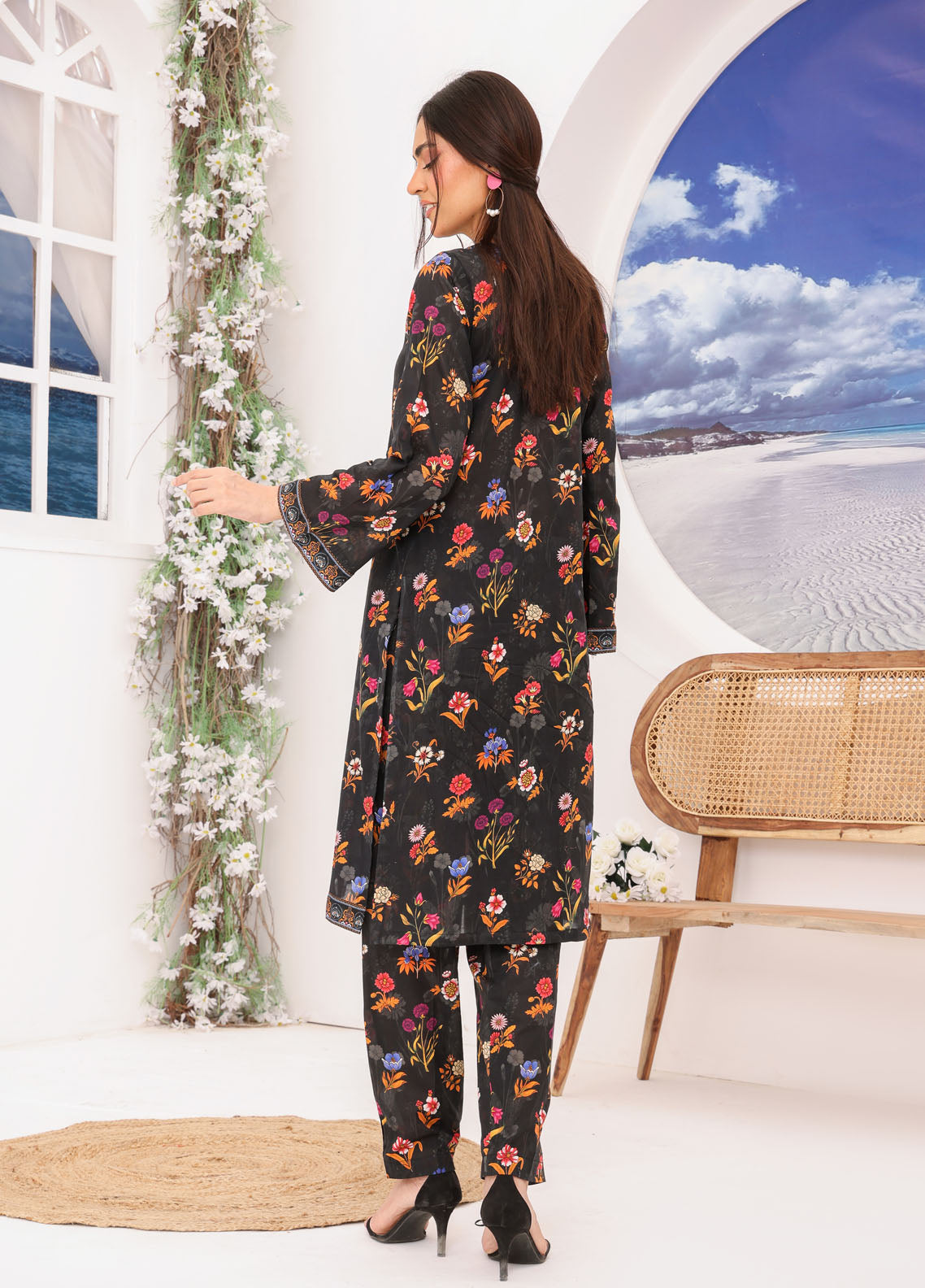 Luxe By Polawn Embroidered Unstitched 2 Piece Lawn Suit PL-24-103-Cords Set