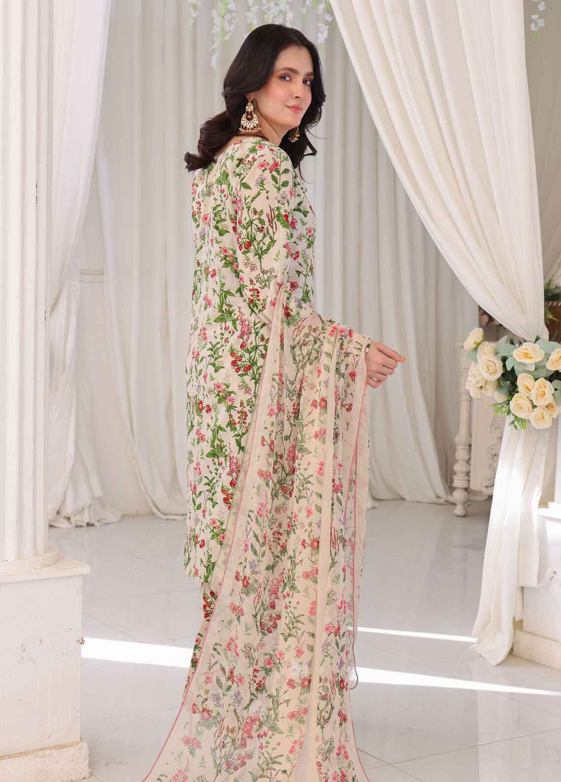 Gulzar By Polawn Printed Stitched 3 Piece Lawn Suit PD-25-303 - Ready to Wear