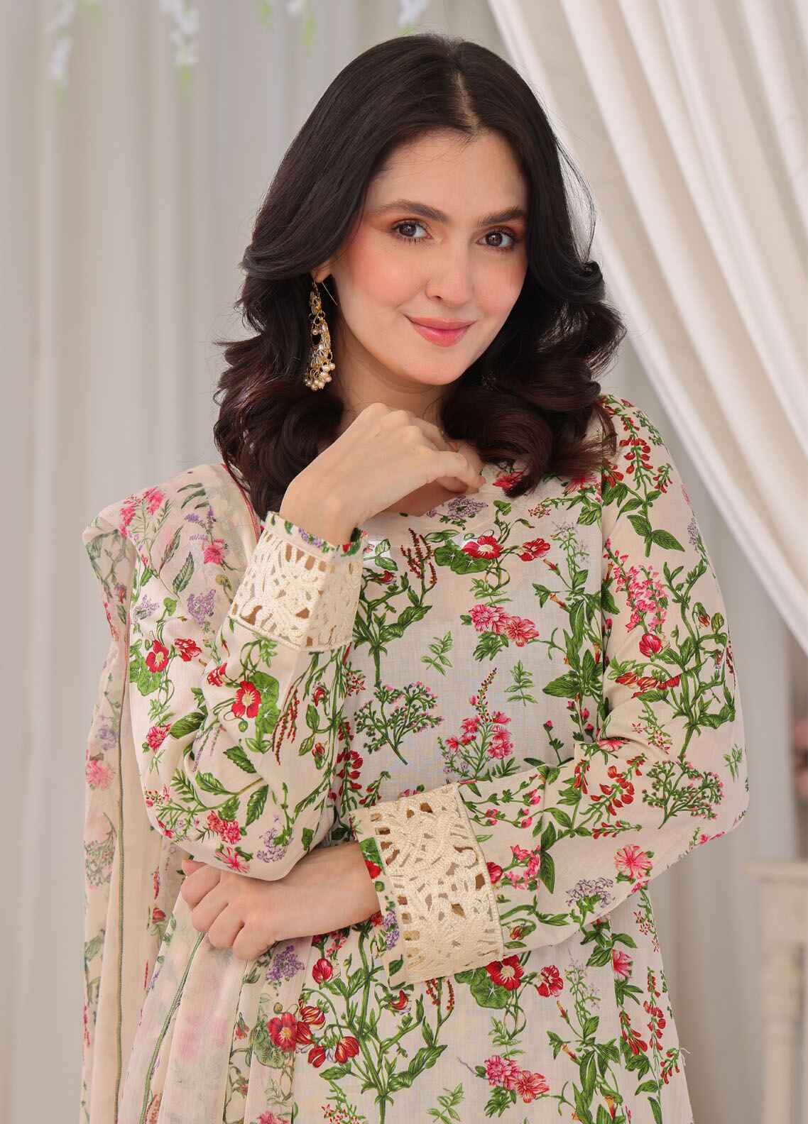 Gulzar By Polawn Printed Stitched 3 Piece Lawn Suit PD-25-303 - Ready to Wear