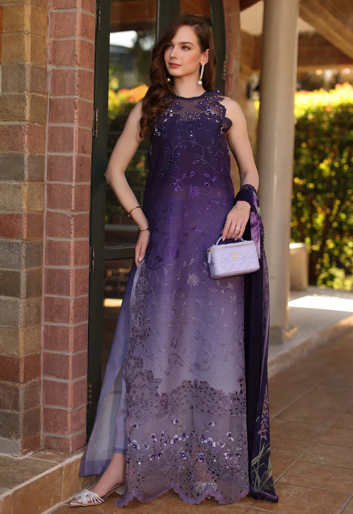 Embroidered Lawn 3 Piece Unstitched Suit NSAL-WM-D04-A-Seraphine - Summer Collection