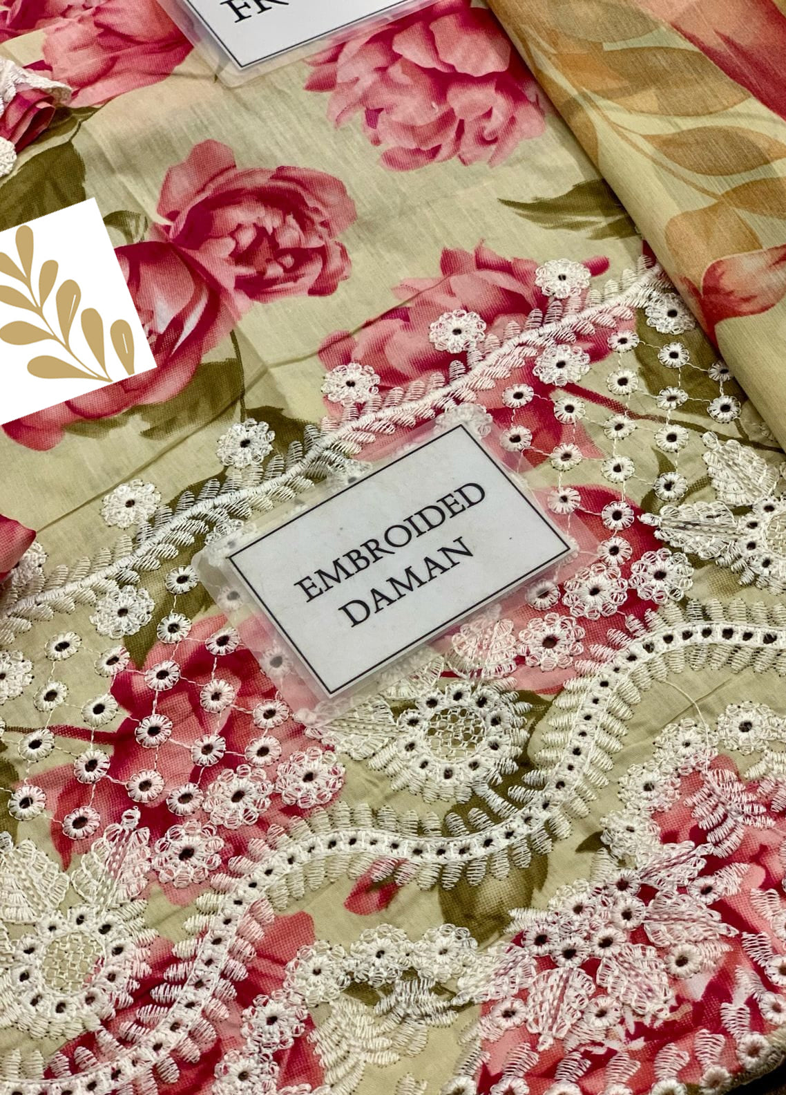 Embroidered Lawn 3 Piece Unstitched Suit IL-UE-210 - Summer Collection