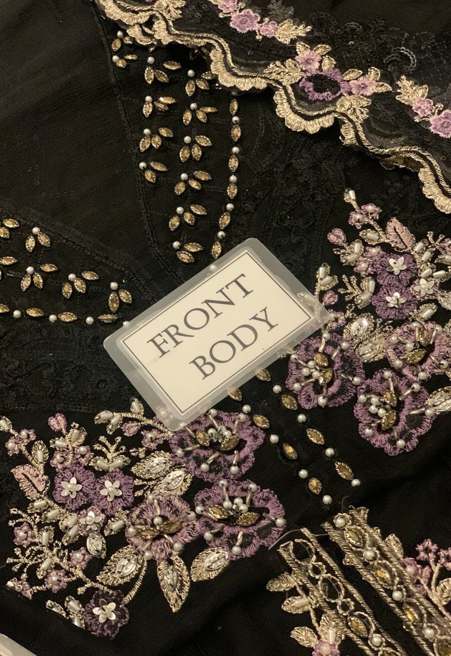 Embroidered Chiffon 3 Piece Unstitched Suit MBC-BD-3004-25 - Party Wear