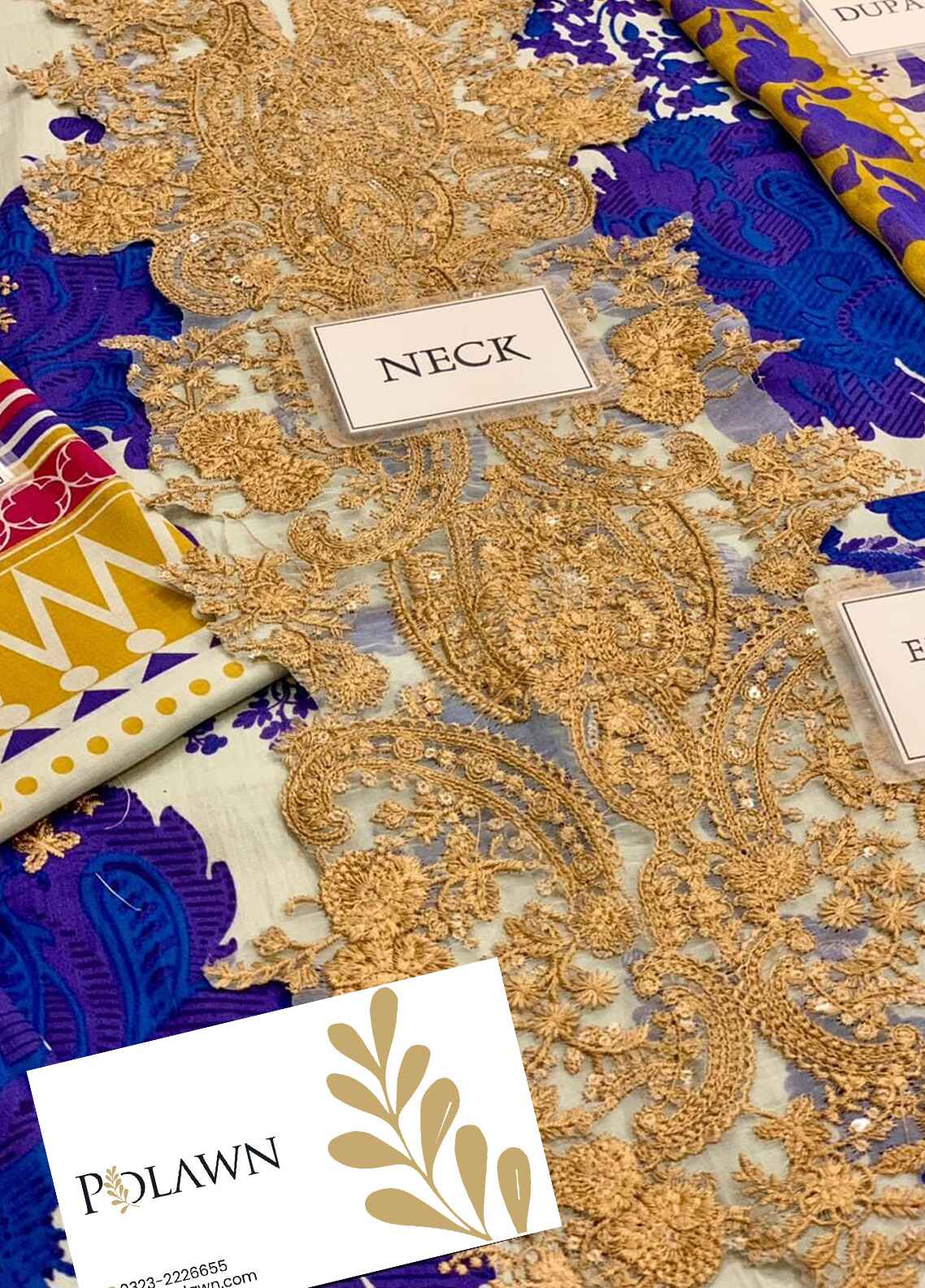 Embroidered Lawn 3 Piece Unstitched Suit ESL-01A-OPRAH - Summer Collection