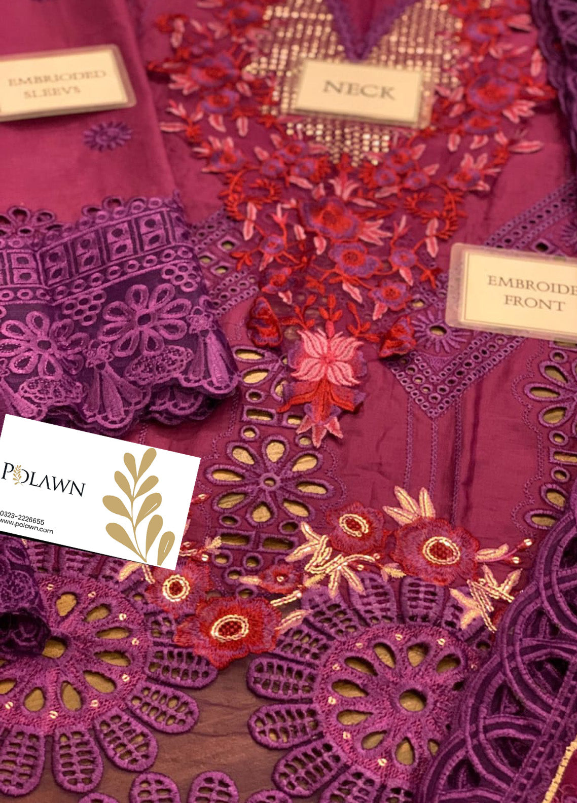 Embroidered Lawn 3 Piece Unstitched Suit ML-MIRIAM-23 Summer Collection