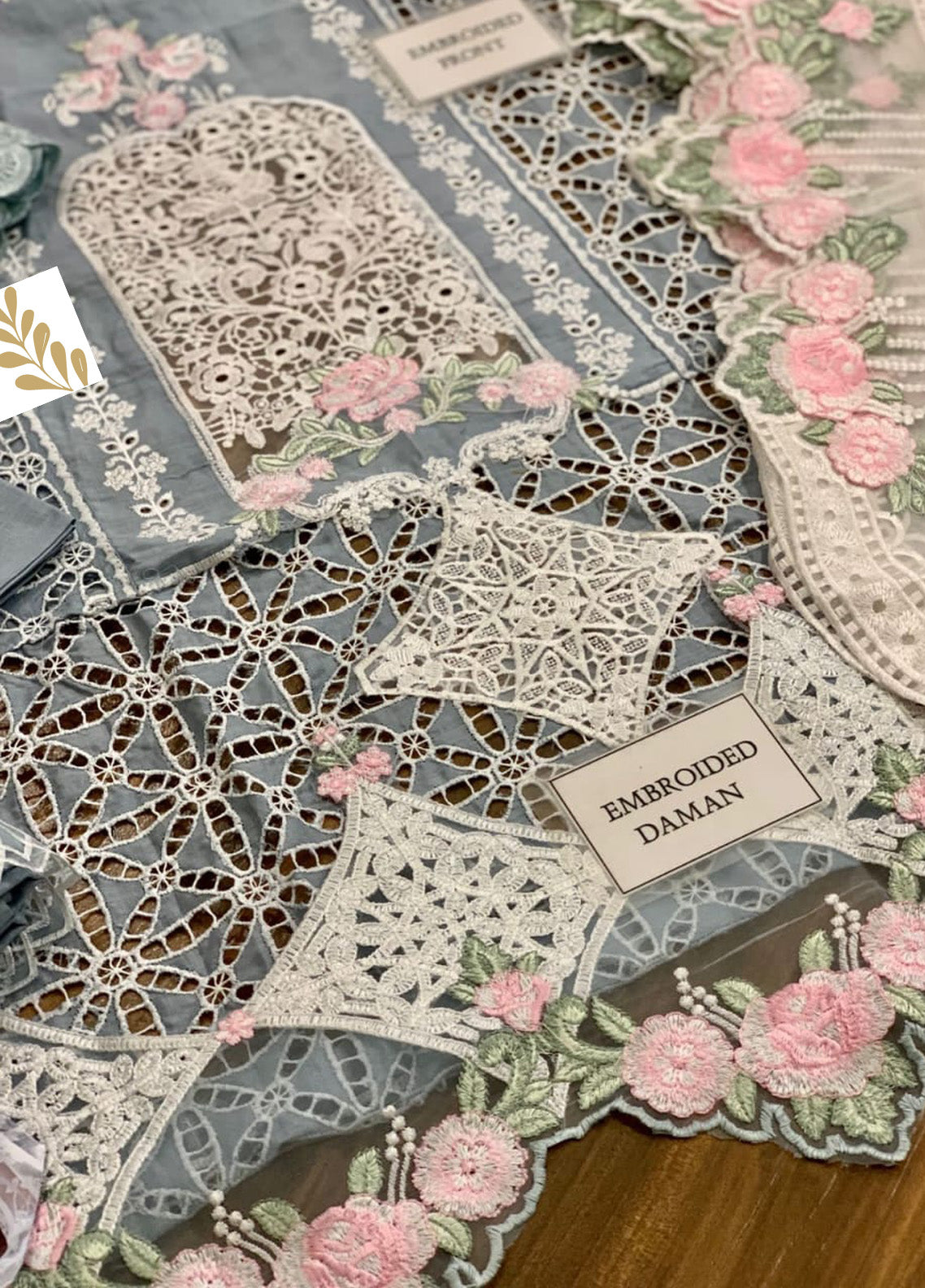 Embroidered Lawn 3 Piece Unstitched Suit MBL-EL-23-10 Summer Collection
