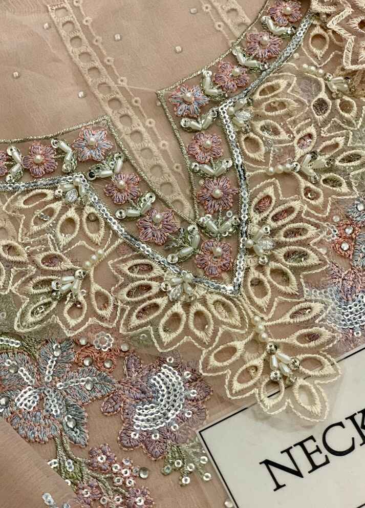 Embroidered Chiffon 3 Piece Unstitched Suit MBC-MPC-24-106 - Party Wear