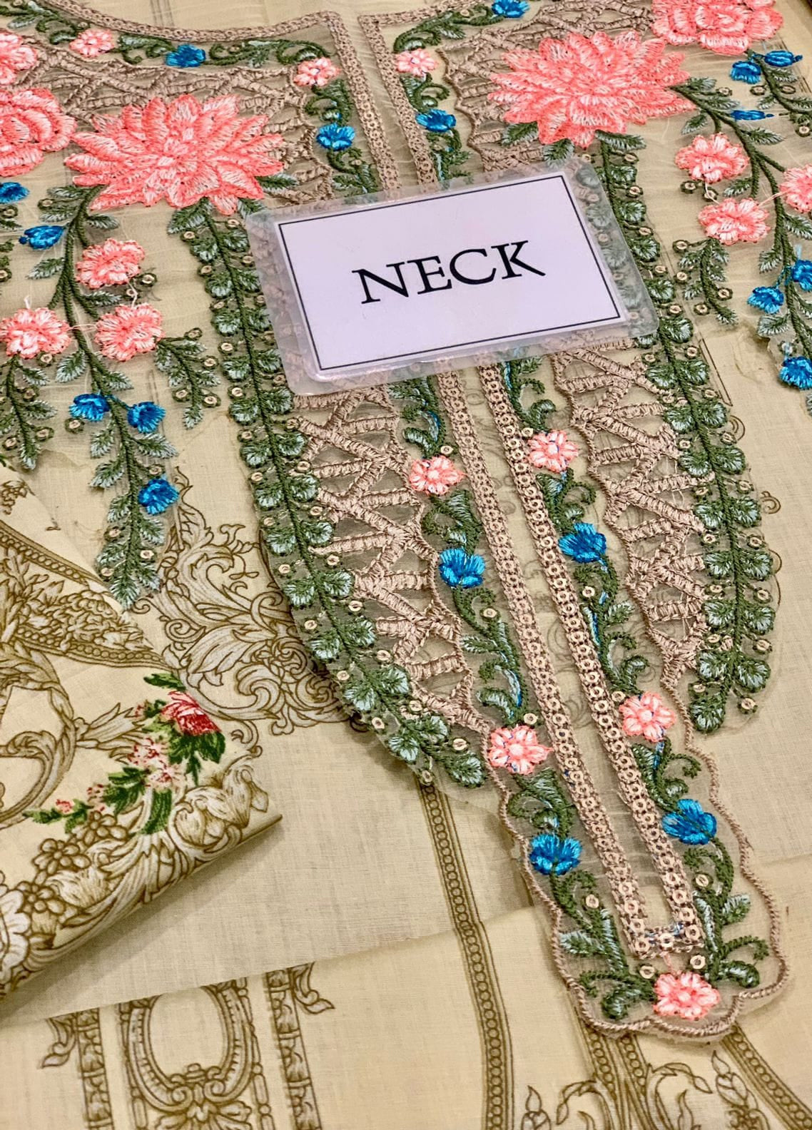 Embroidered Lawn 3 Piece Unstitched Suit MBL-MPT-2104-A-24 - Summer Collection