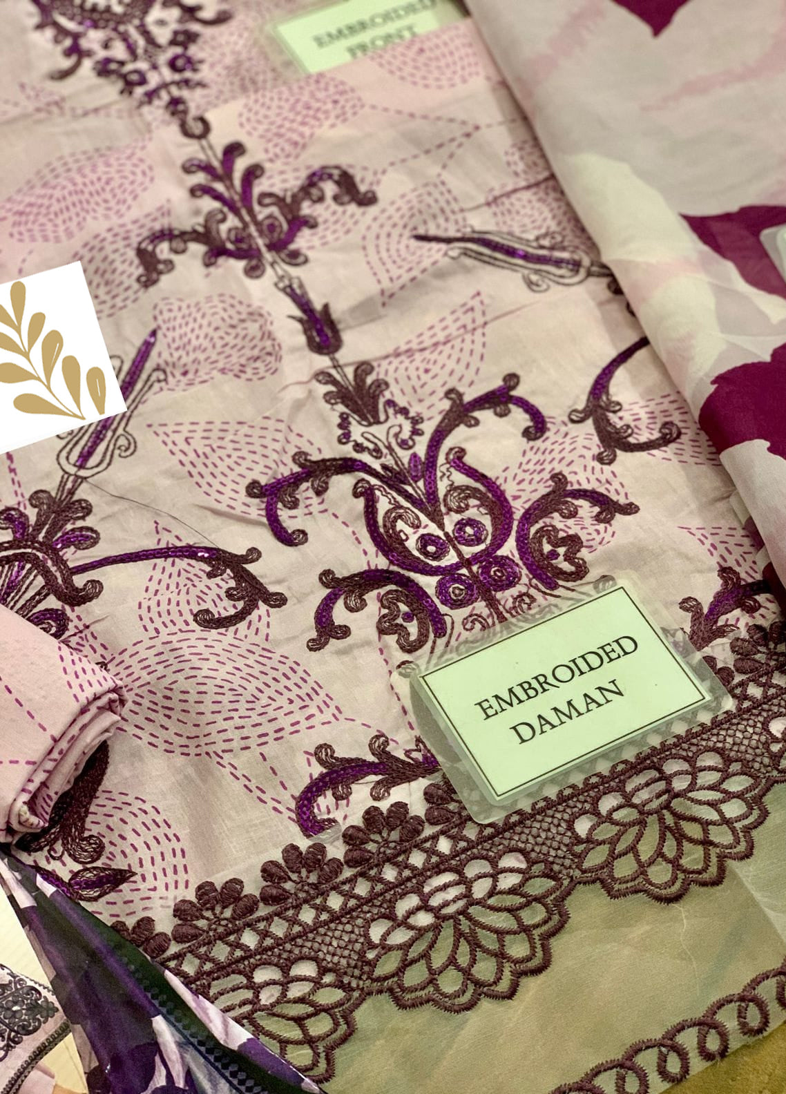 Embroidered Lawn 3 Piece Unstitched Suit BIL-73-A - Summer Collection