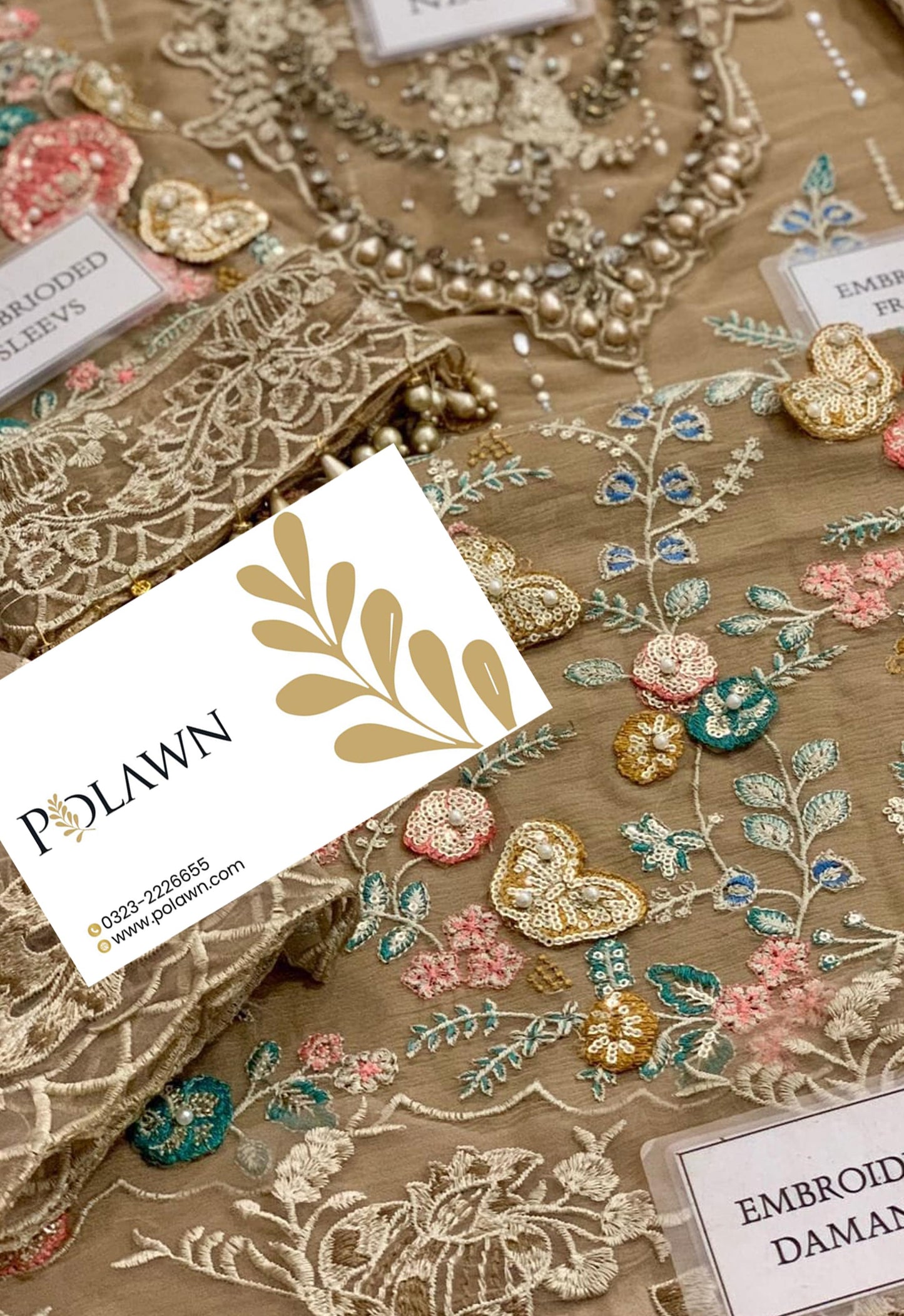 Embroidered Chiffon 3 Piece Unstitched Suit MBC-MPC-25-107 - Party Wear