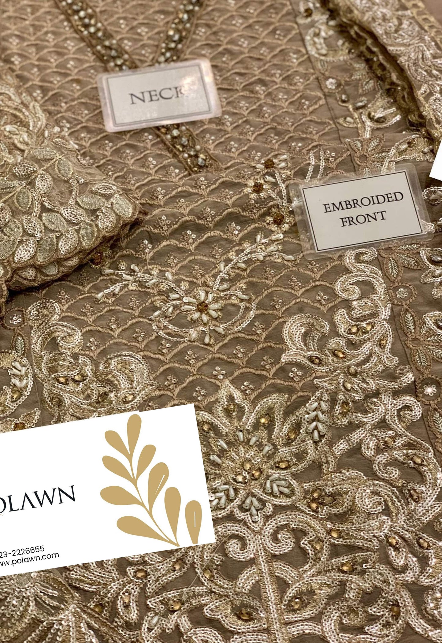 Embroidered Chiffon 3 Piece Unstitched Suit MBC-BD-3006-25 - Party Wear
