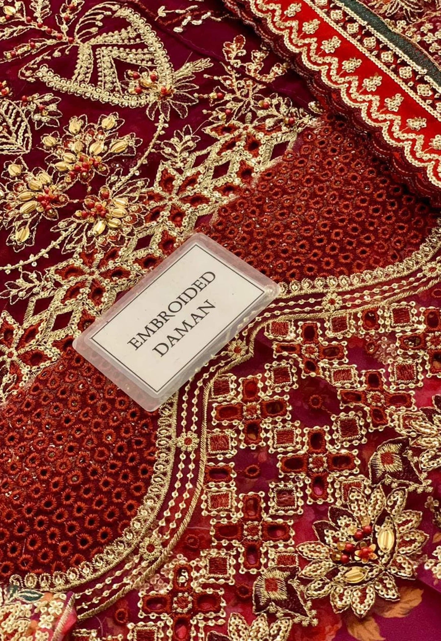Embroidered Chiffon 3 Piece Unstitched Suit IL-ILC-04 - Party Wear