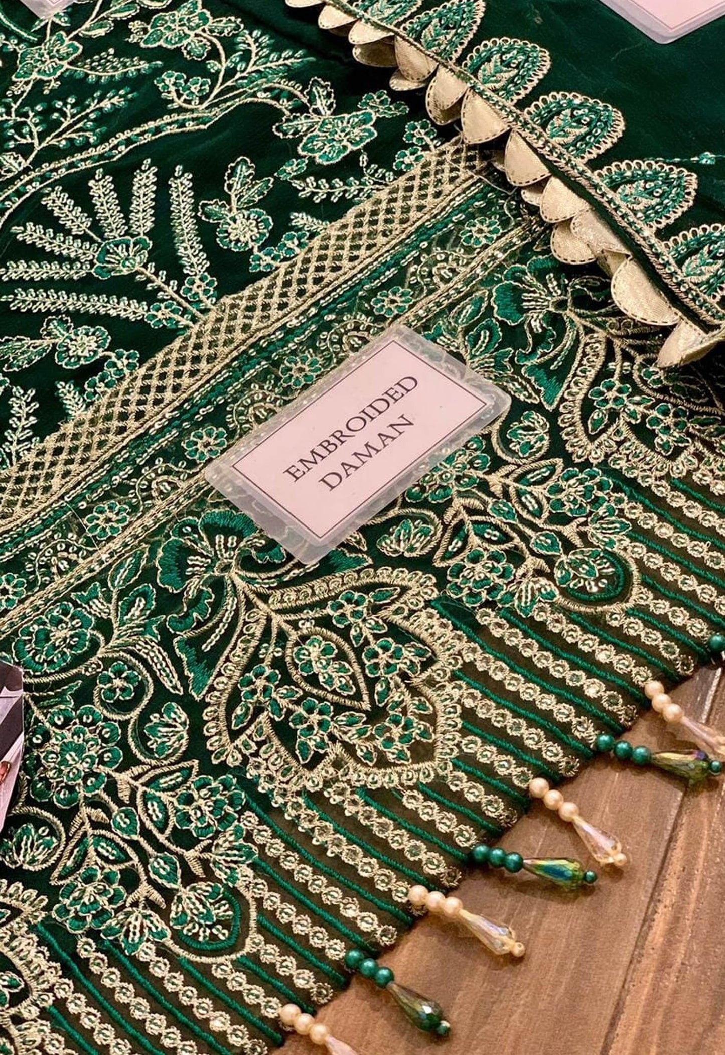 Embroidered Chiffon 3 Piece Unstitched Suit SC-CT 25004-25 - Party Wear