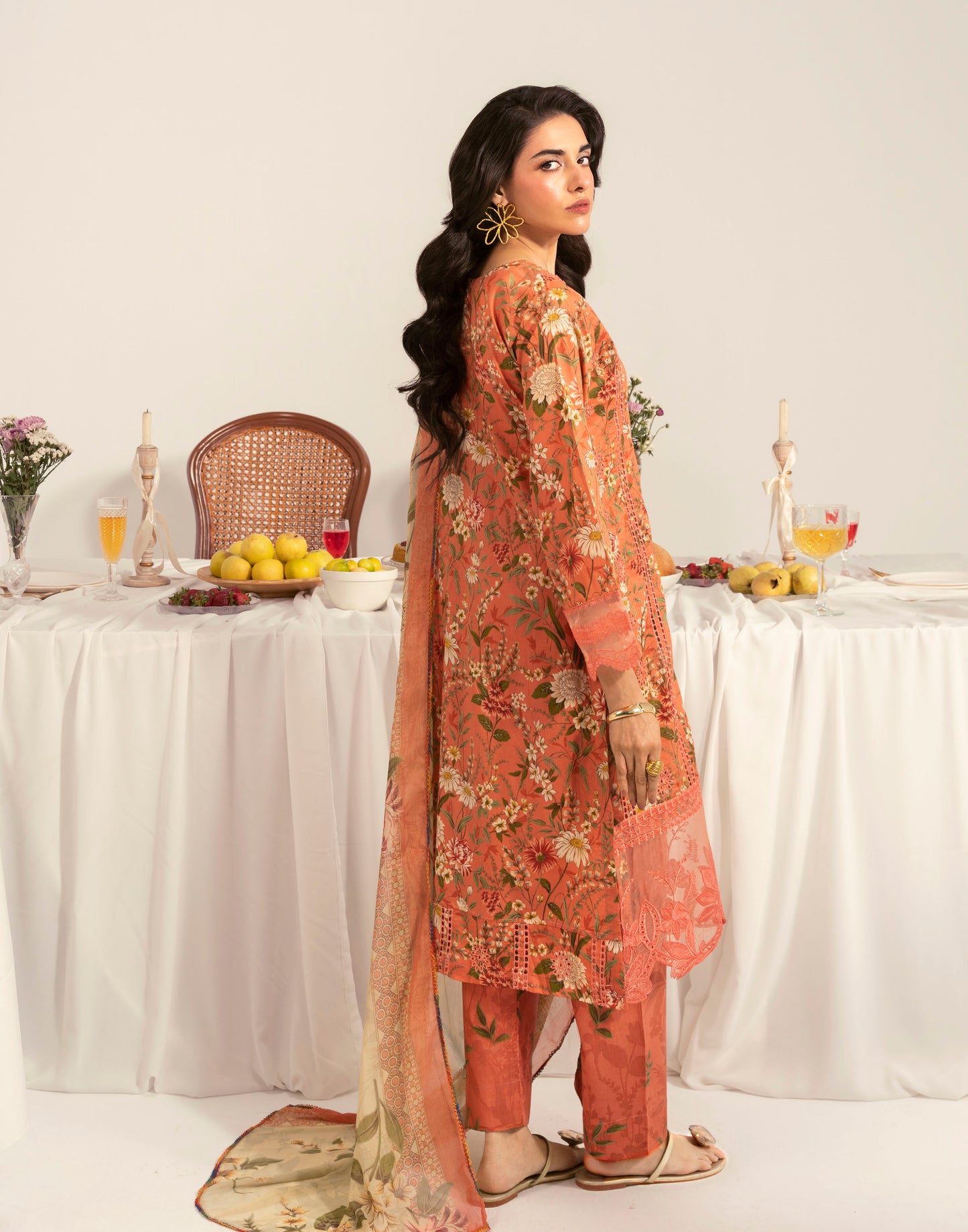 Zeenat By Polawn Printed Stitched 3 Piece Lawn Suit PD-25-408-A Ready to Wear