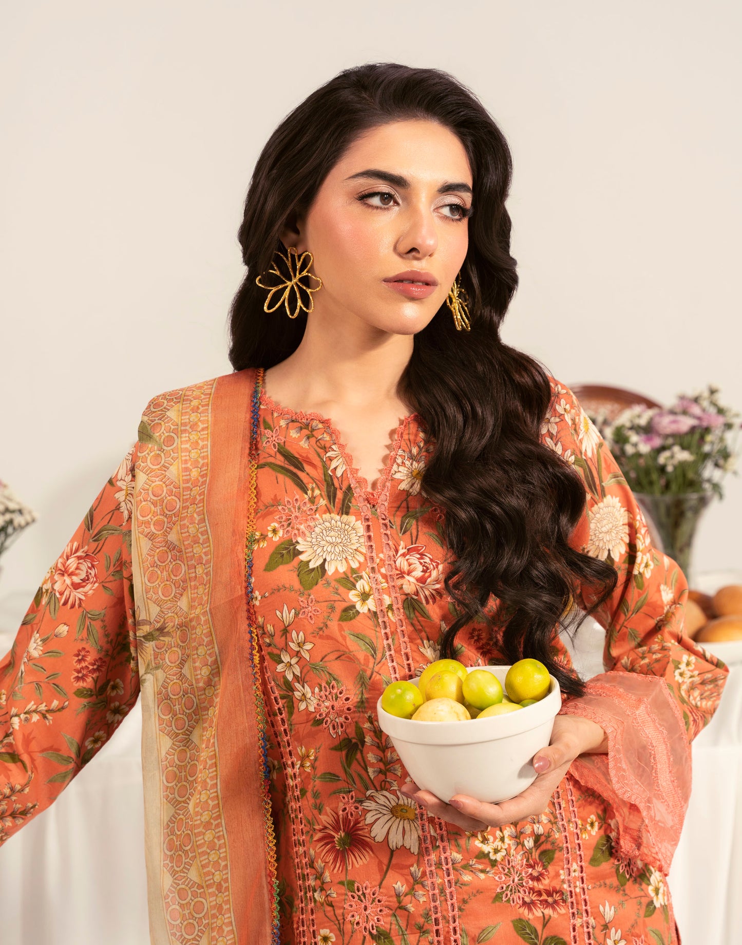 Zeenat By Polawn Printed Stitched 3 Piece Lawn Suit PD-25-408-A Ready to Wear