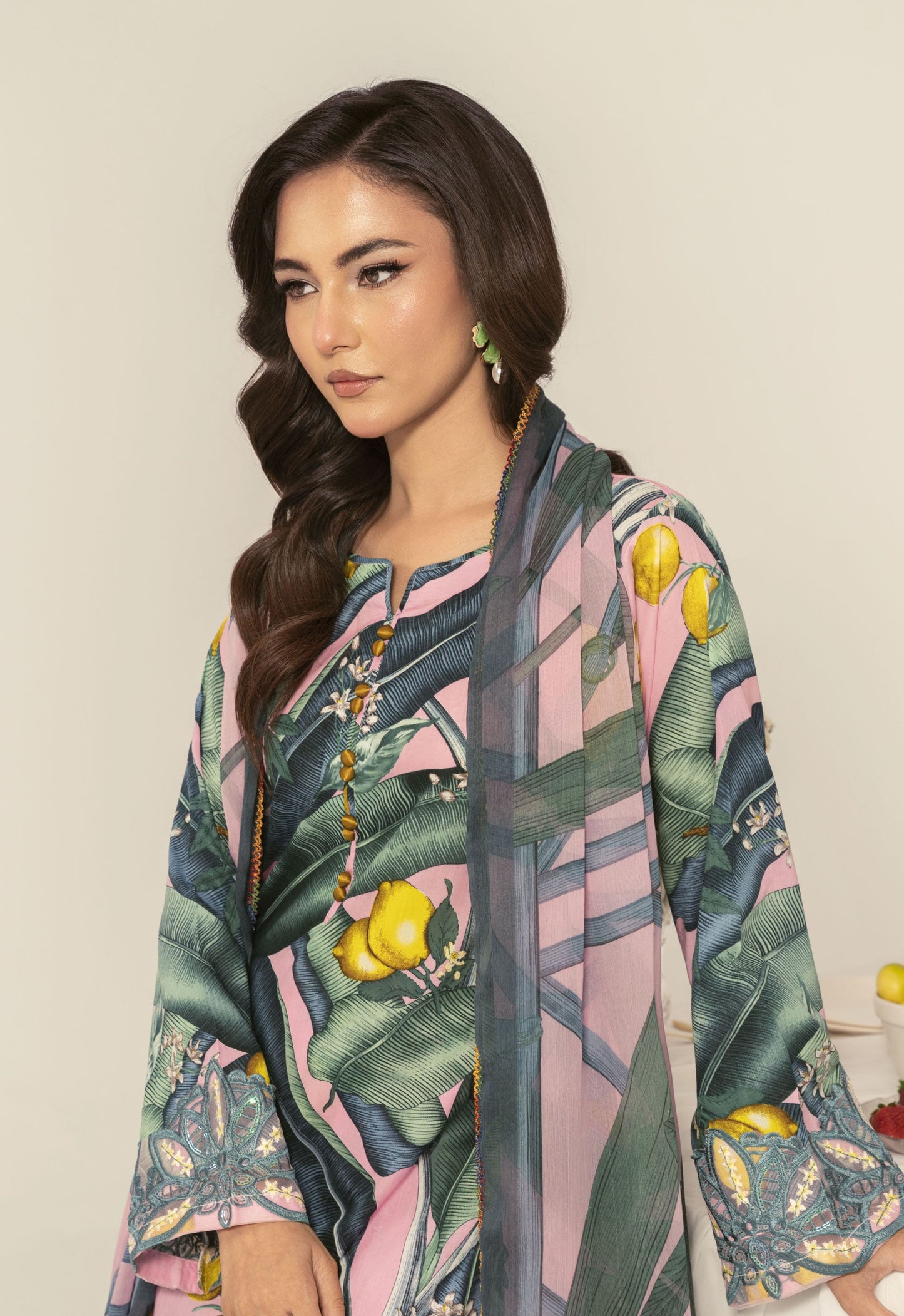 Nayab By Polawn Embroidered Stitched 3 Piece Lawn Suit PD-25-416-B-Ready to Wear