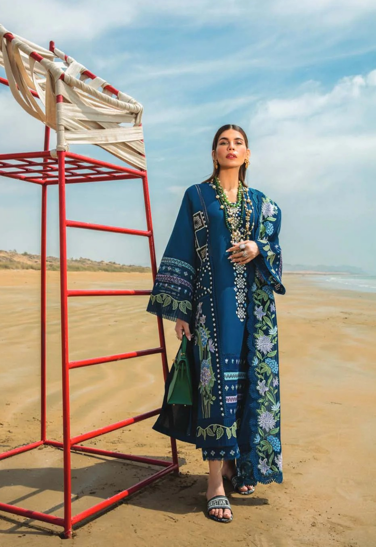 Embroidered Lawn 3 Piece Unstitched Suit CSSL-HU-BOHEMIAN-7A - Summer Collection