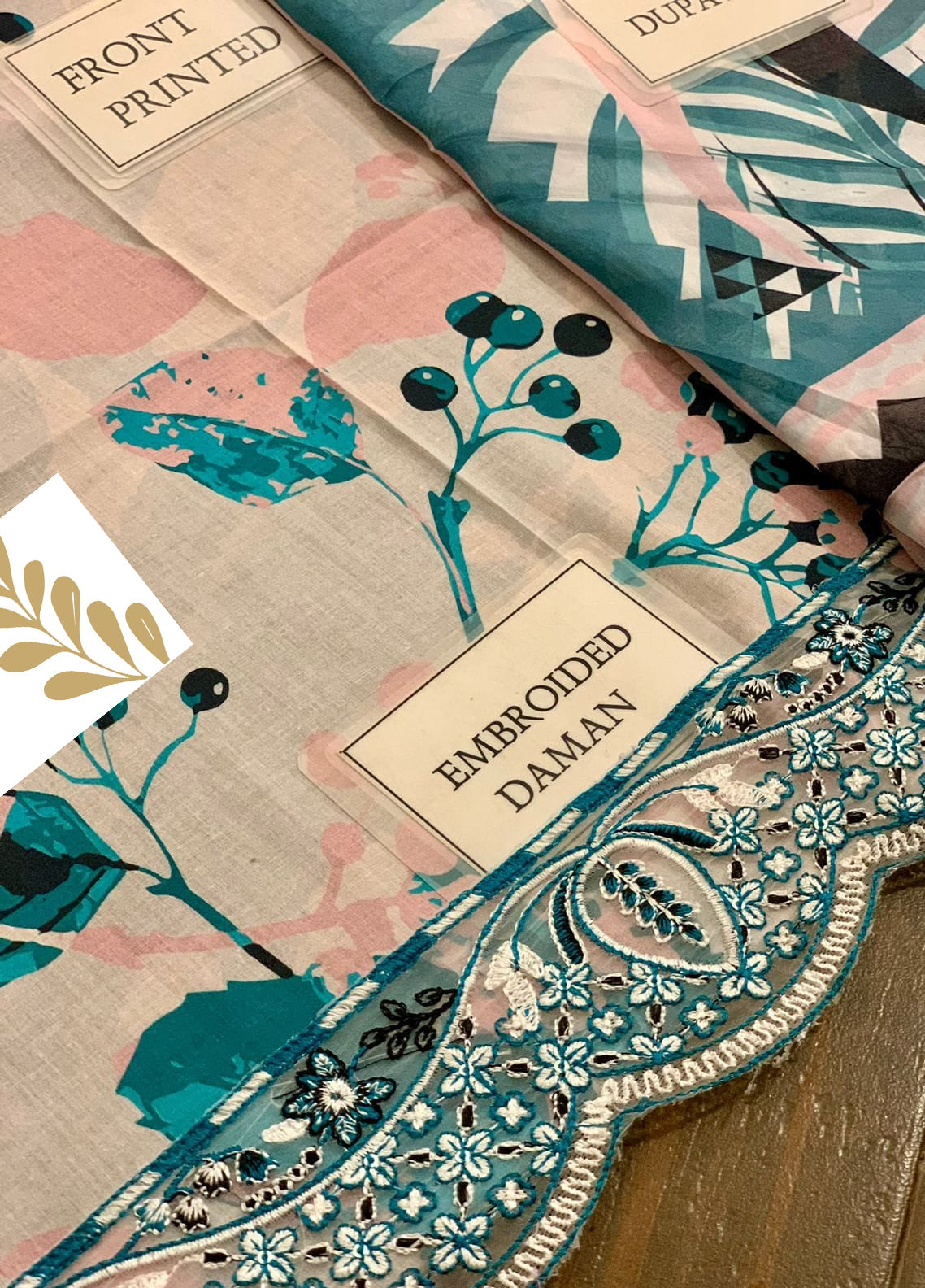 Embroidered Lawn 3 Piece Unstitched Suit AL-Cashmere-24 - Summer Collection