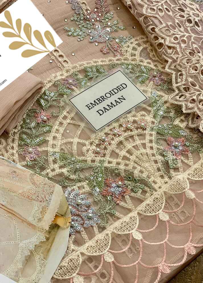 Embroidered Chiffon 3 Piece Unstitched Suit MBC-MPC-24-106 - Party Wear