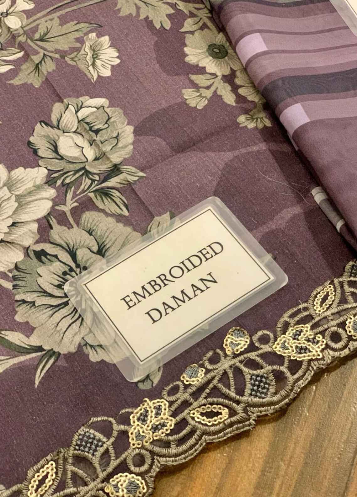 Embroidered Lawn 3 Piece Unstitched Suit IL-UE-349 - Summer Collection