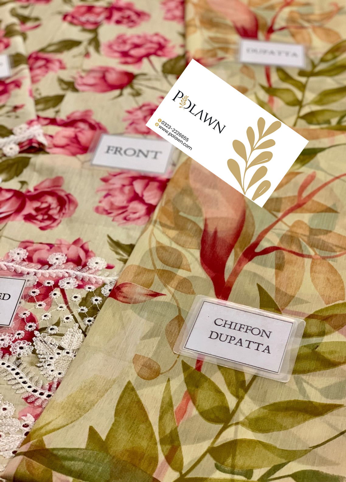 Embroidered Lawn 3 Piece Unstitched Suit IL-UE-210 - Summer Collection