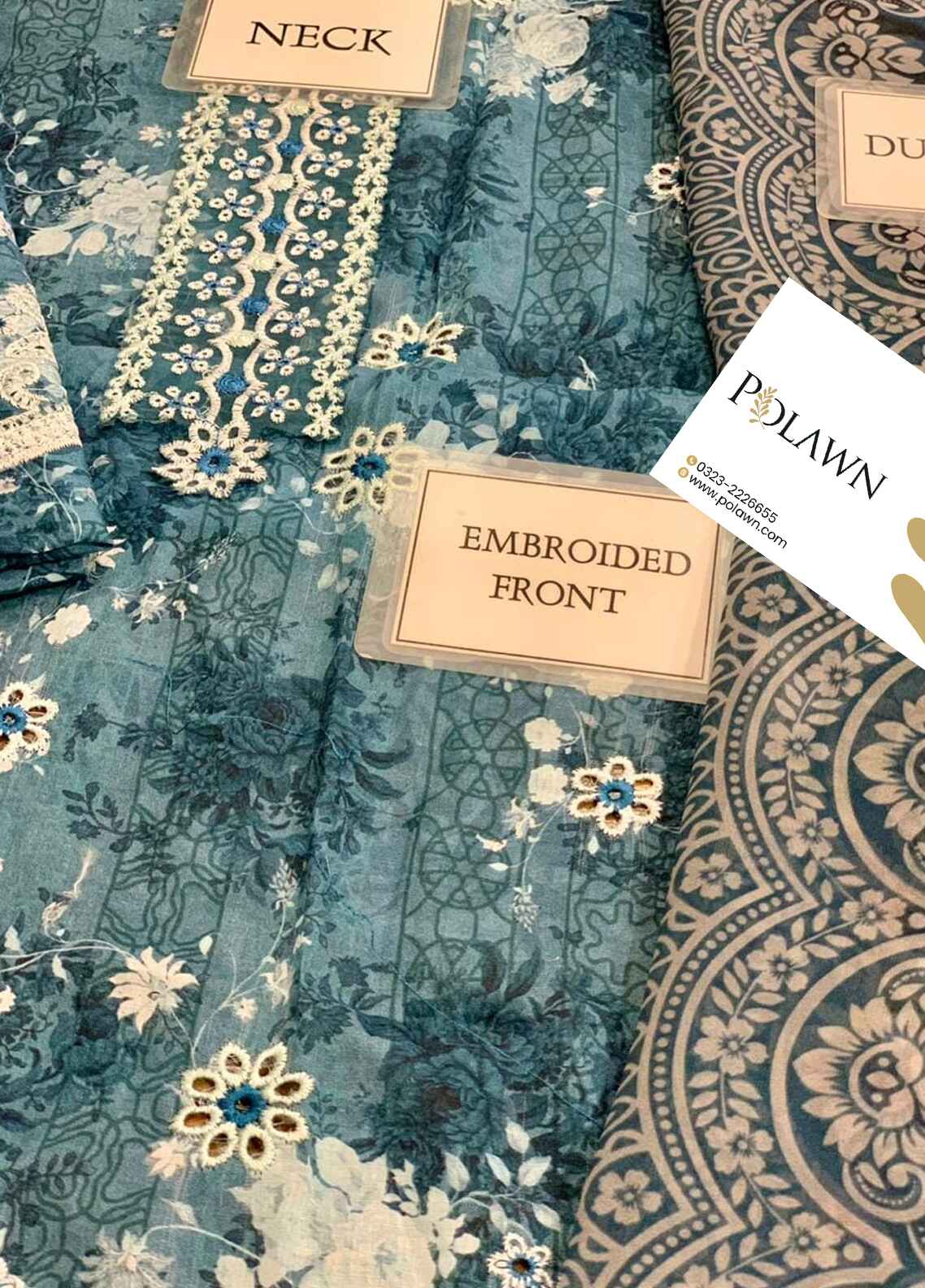 Embroidered Lawn 3 Piece Unstitched Suit IL-SAMIRA-24 - Summer Collection