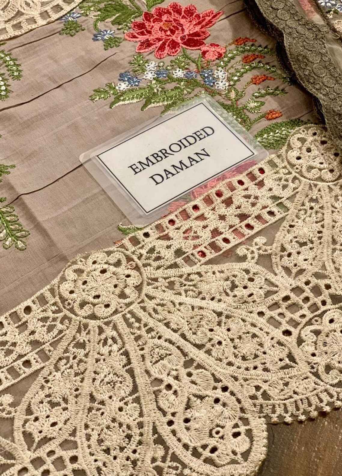 Embroidered Lawn 3 Piece Unstitched Suit MBL-EID-24-01 - Summer Collection