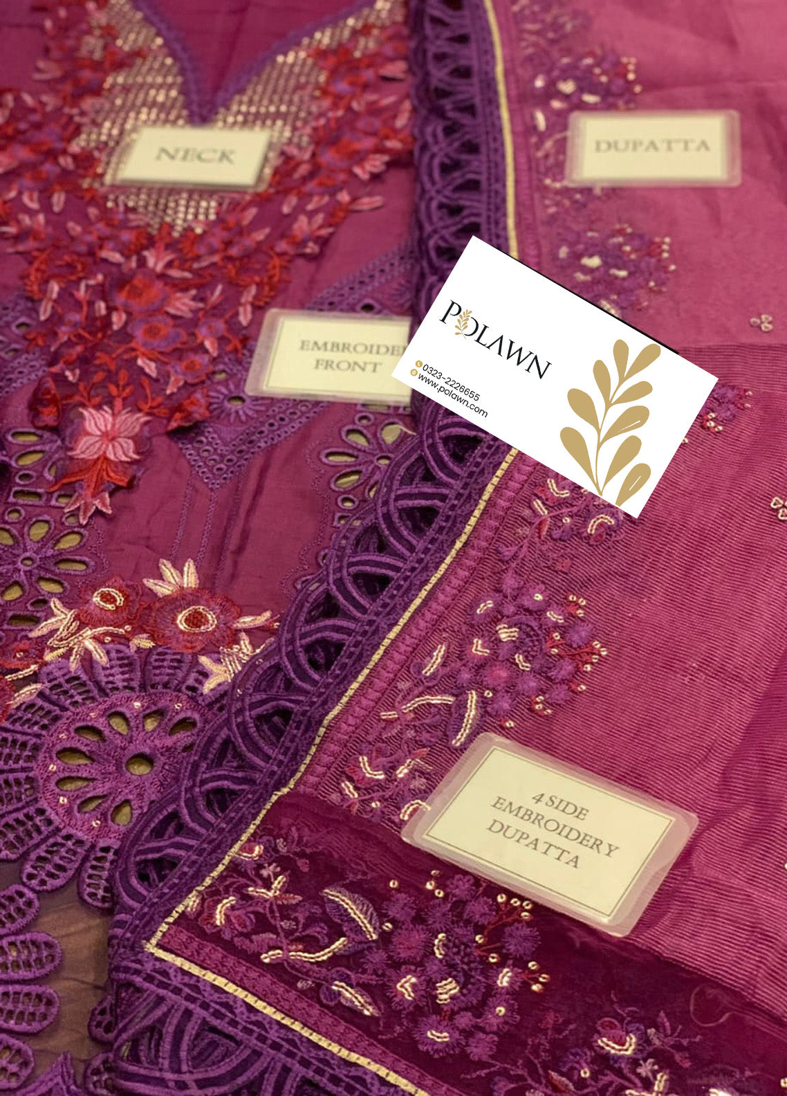 Embroidered Lawn 3 Piece Unstitched Suit ML-MIRIAM-23 Summer Collection