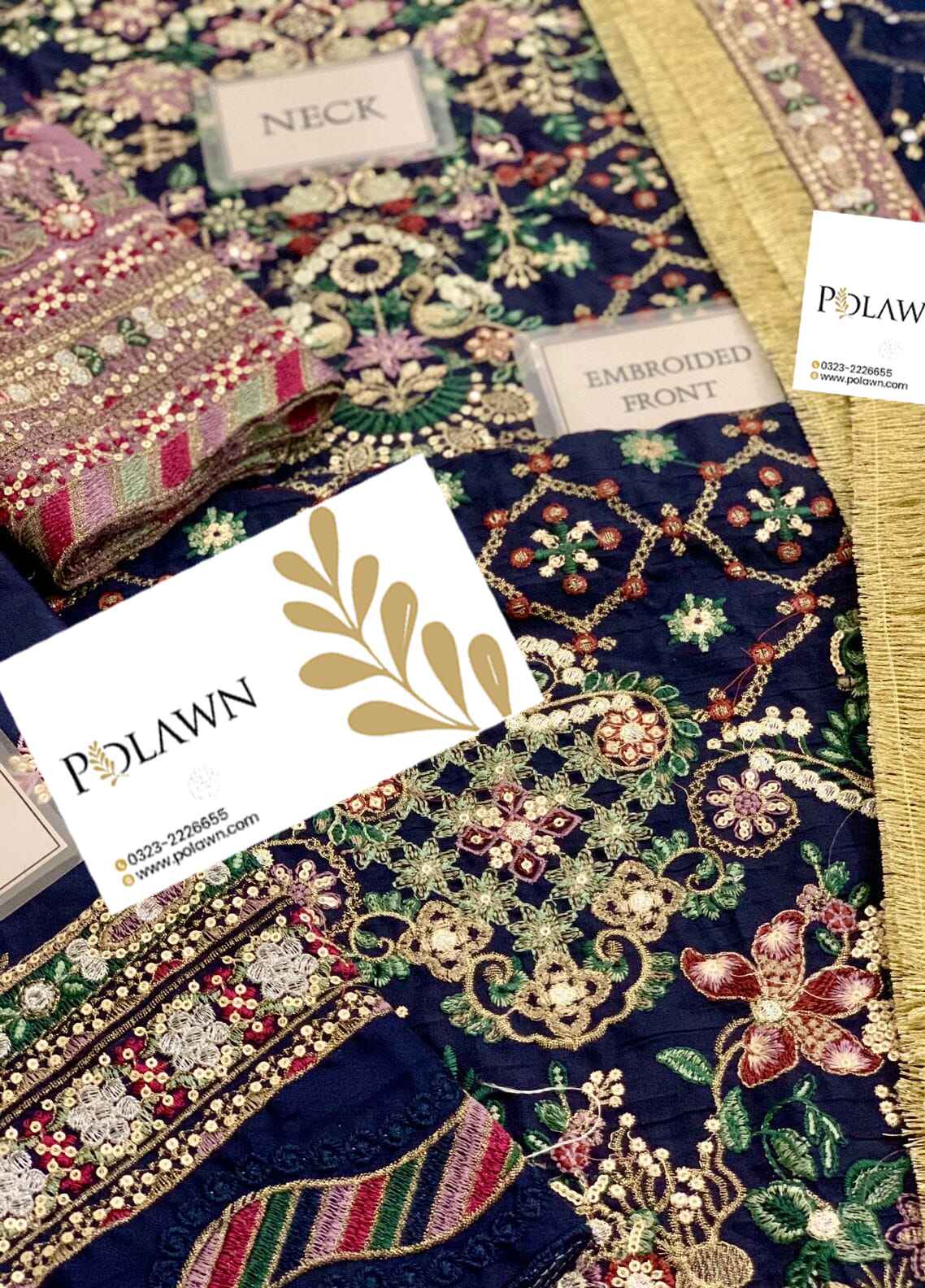 Embroidered Silk 3 Piece Unstitched Suit BC-CH13-07-24 - Party Wear