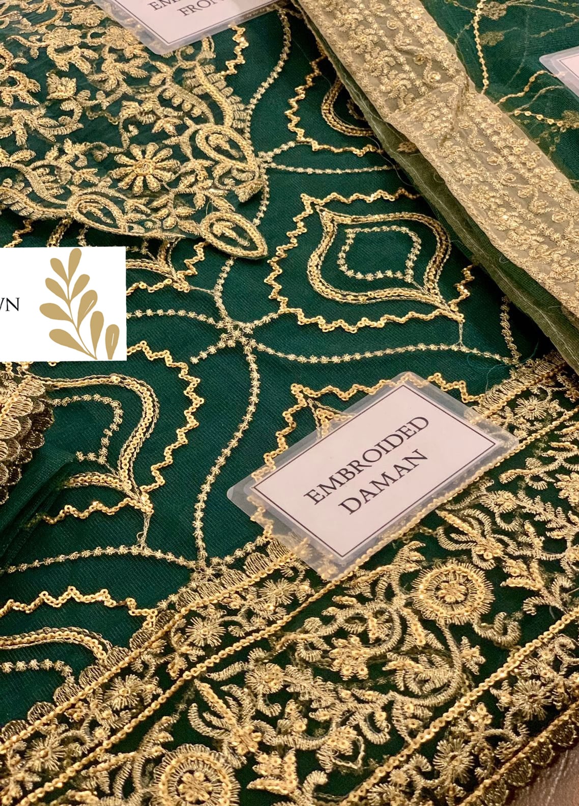 Embroidered Net 3 Piece Unstitched Suit AJEMC-D16-24 - Party Wear