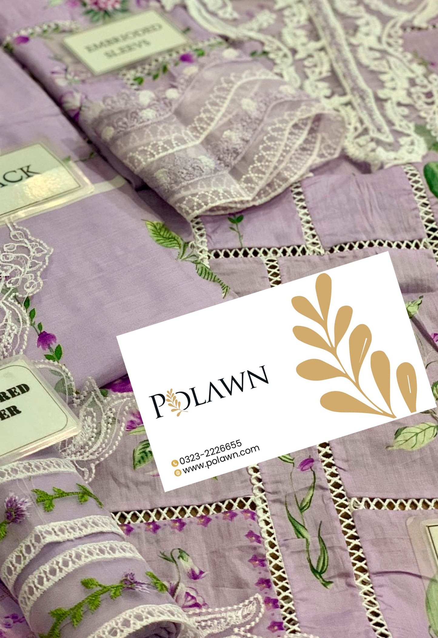 Embroidered Lawn 3 Piece Unstitched Suit CSSL-D07-A-25 - Summer Collection