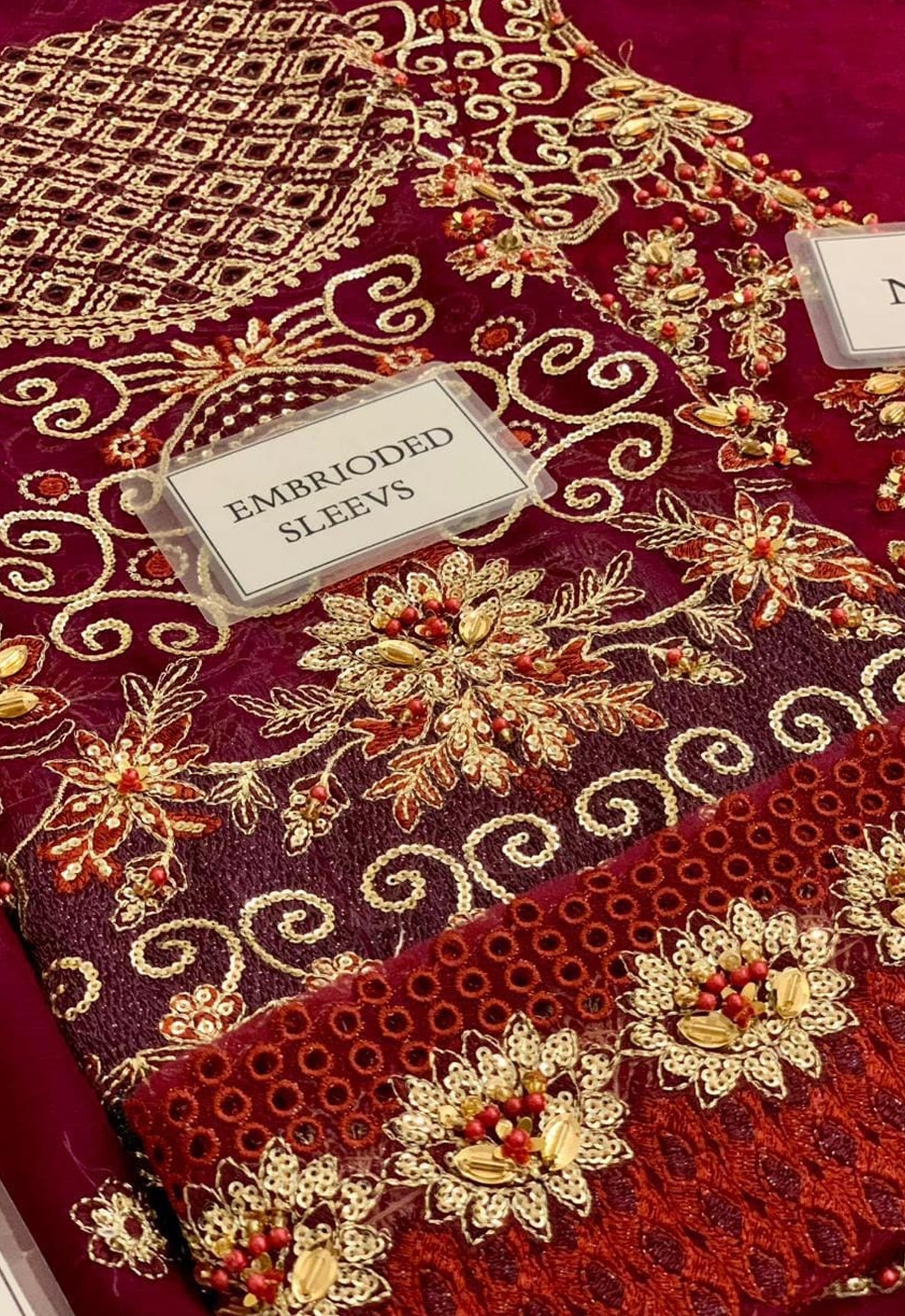 Embroidered Chiffon 3 Piece Unstitched Suit IL-ILC-04 - Party Wear
