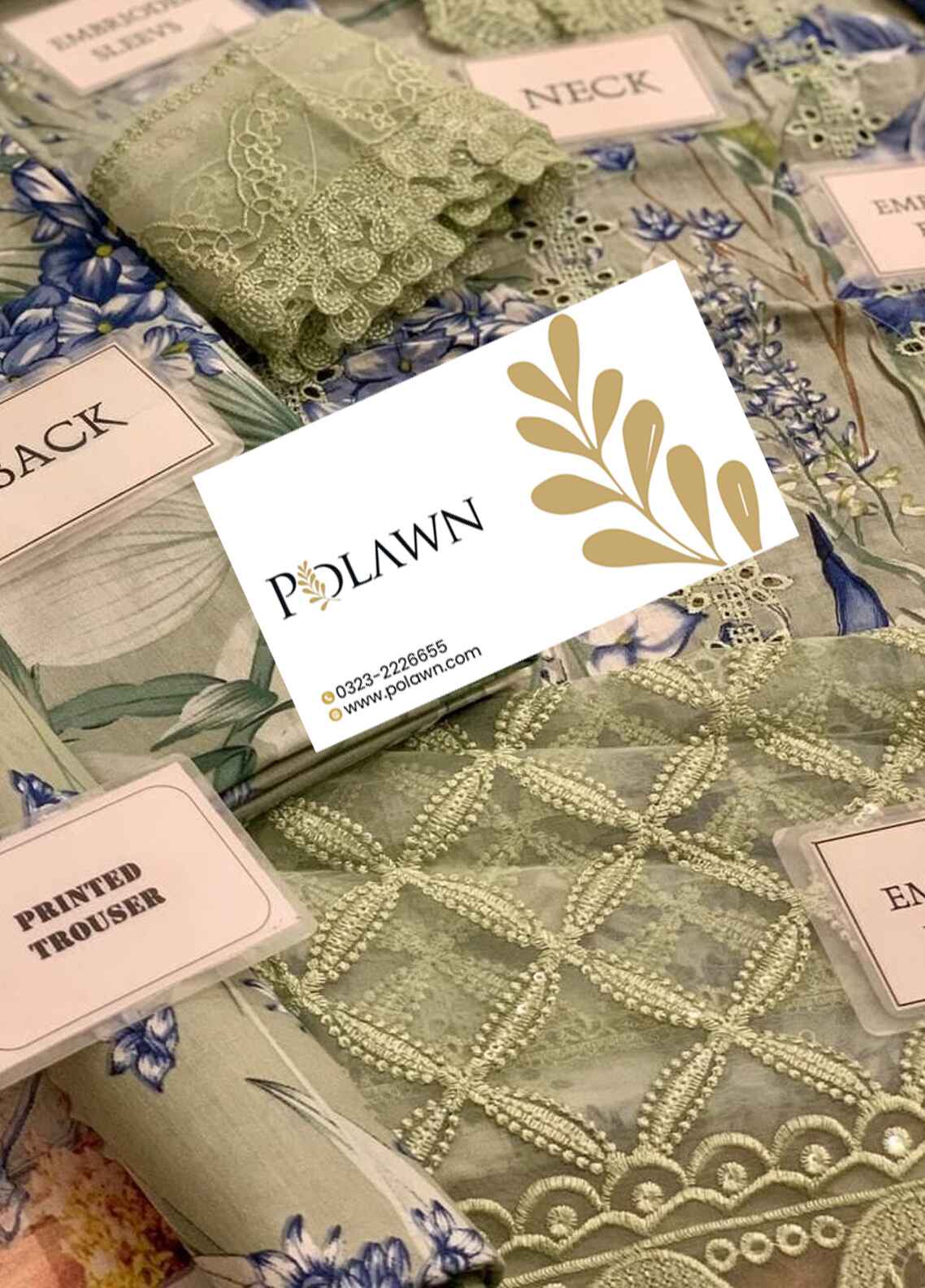 Embroidered Lawn 3 Piece Unstitched Suit MBL-MPT-2502-B-25-Summer Collection