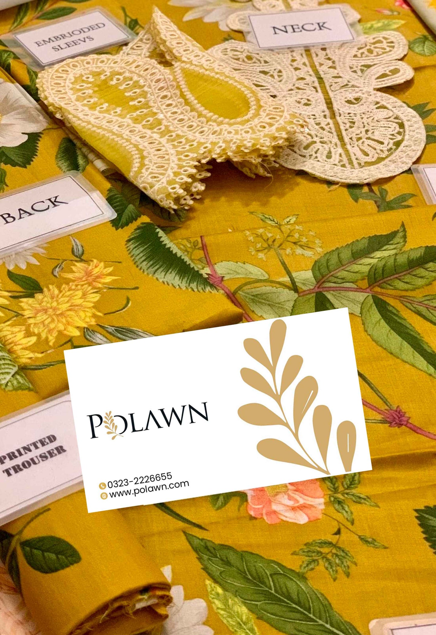 Embroidered Lawn 3 Piece Unstitched Suit MBL-MPT-2604-B-25 - Summer Collection