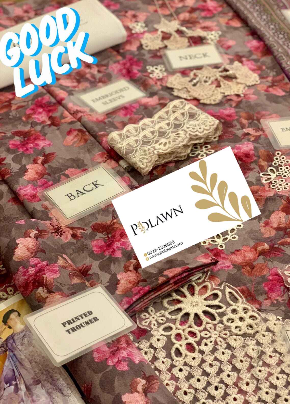 Embroidered Lawn 3 Piece Unstitched Suit BL-UF-579 - Summer Collection
