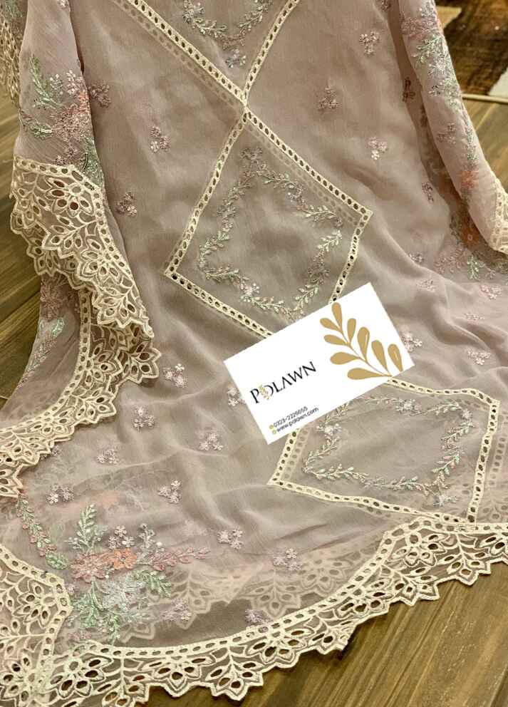 Embroidered Chiffon 3 Piece Unstitched Suit MBC-MPC-24-106 - Party Wear