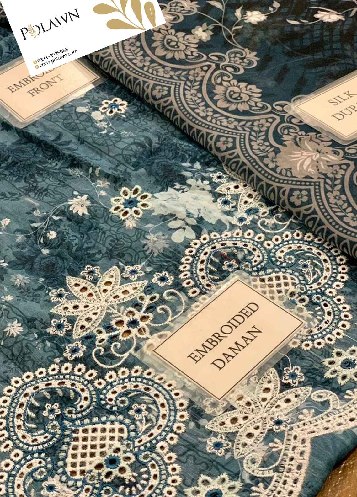 Embroidered Lawn 3 Piece Unstitched Suit IL-SAMIRA-24 - Summer Collection