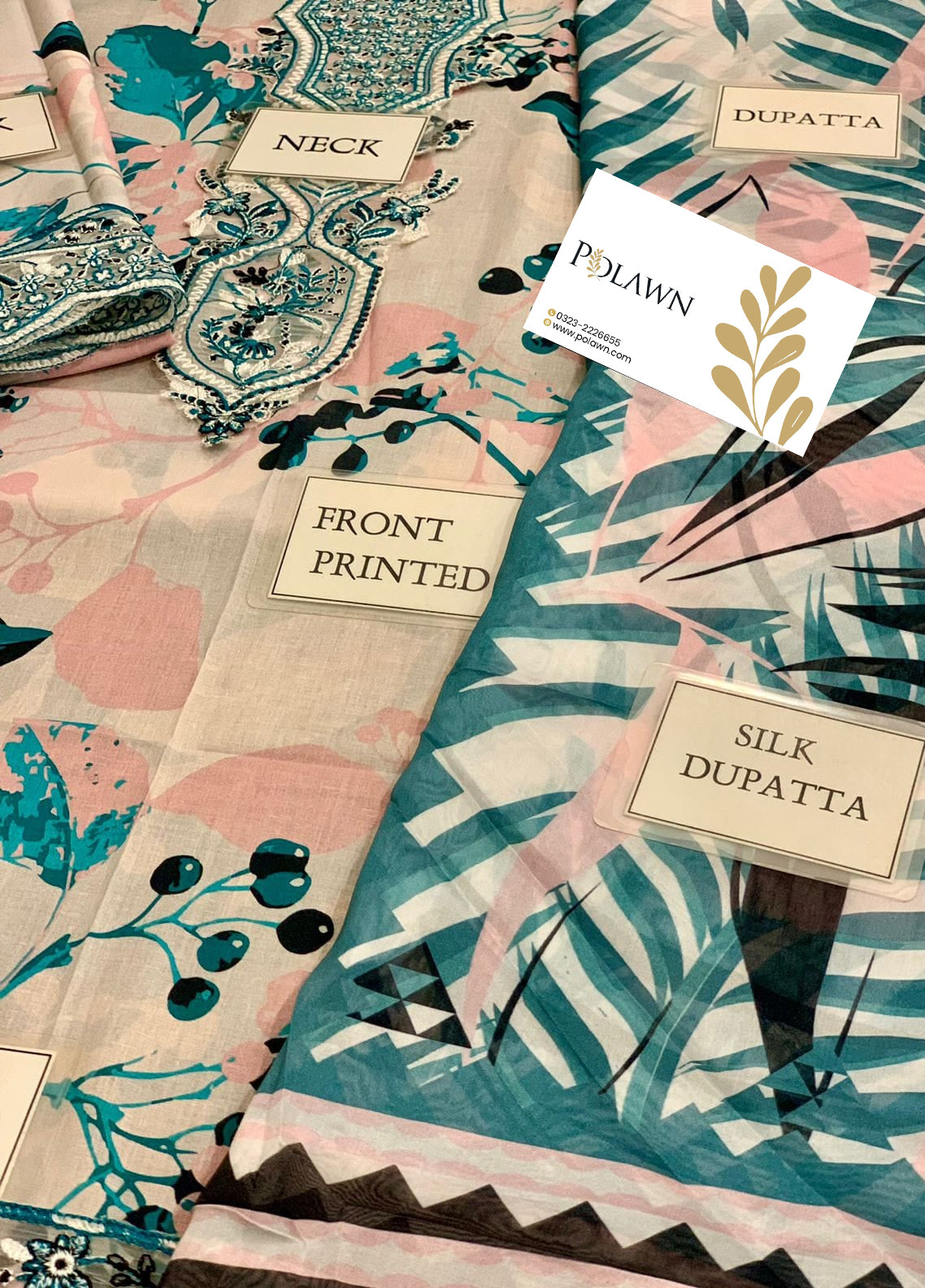 Embroidered Lawn 3 Piece Unstitched Suit AL-Cashmere-24 - Summer Collection