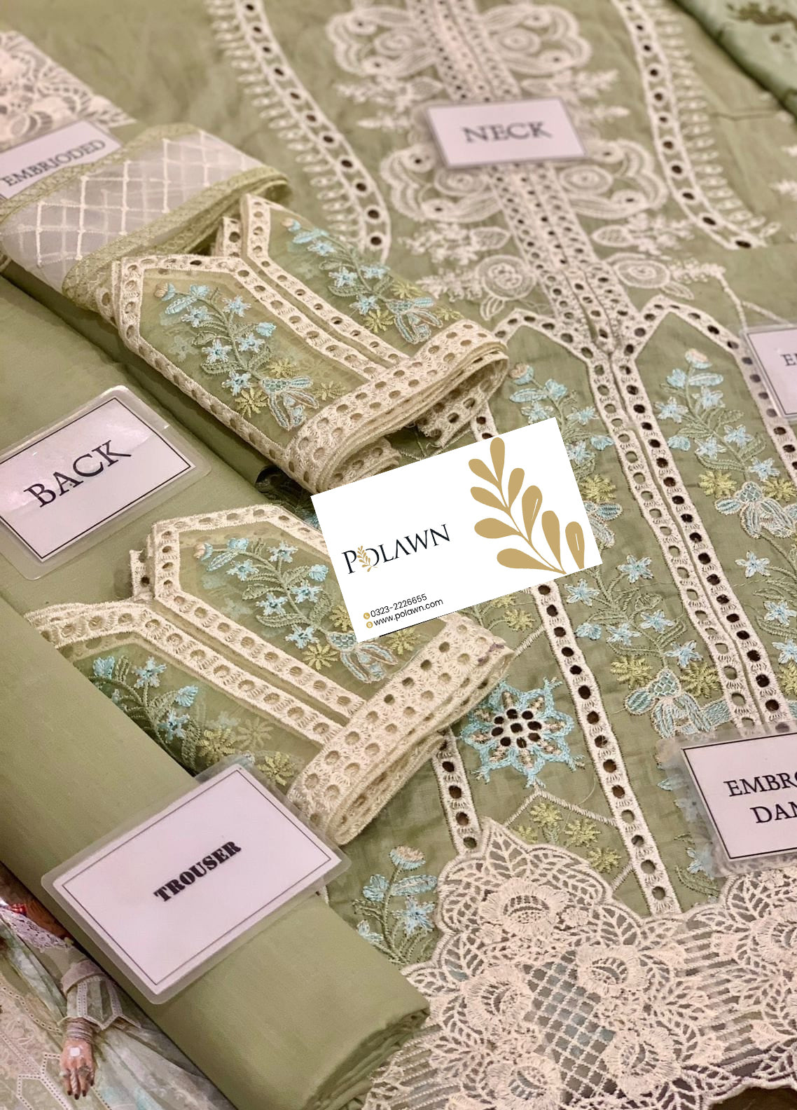 Embroidered Lawn 3 Piece Unstitched Suit ALL-D5522-24 - Summer Collection