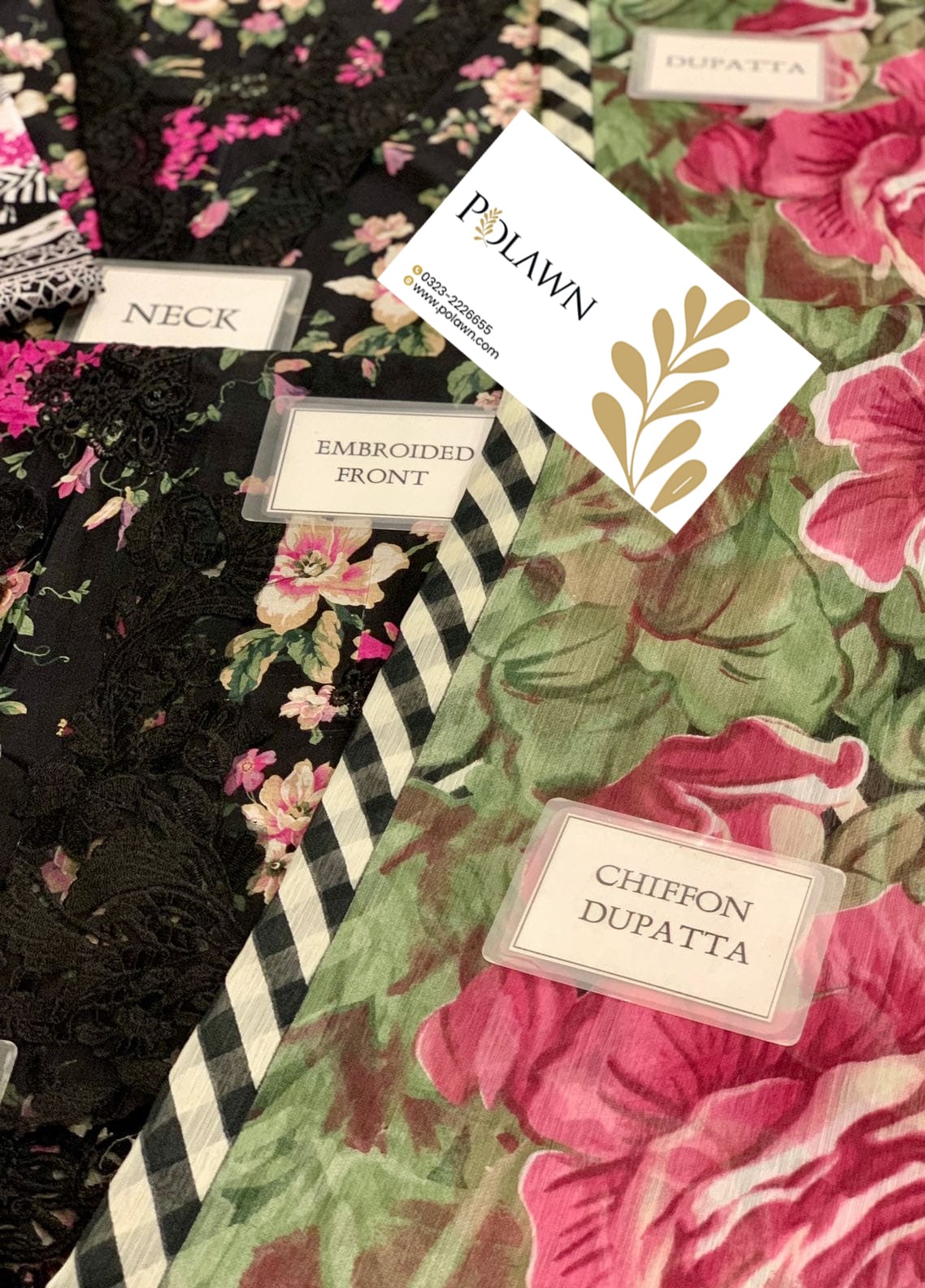 Embroidered Lawn 3 Piece Unstitched Suit EL-05A-BELLEZA-25 - Summer Collection