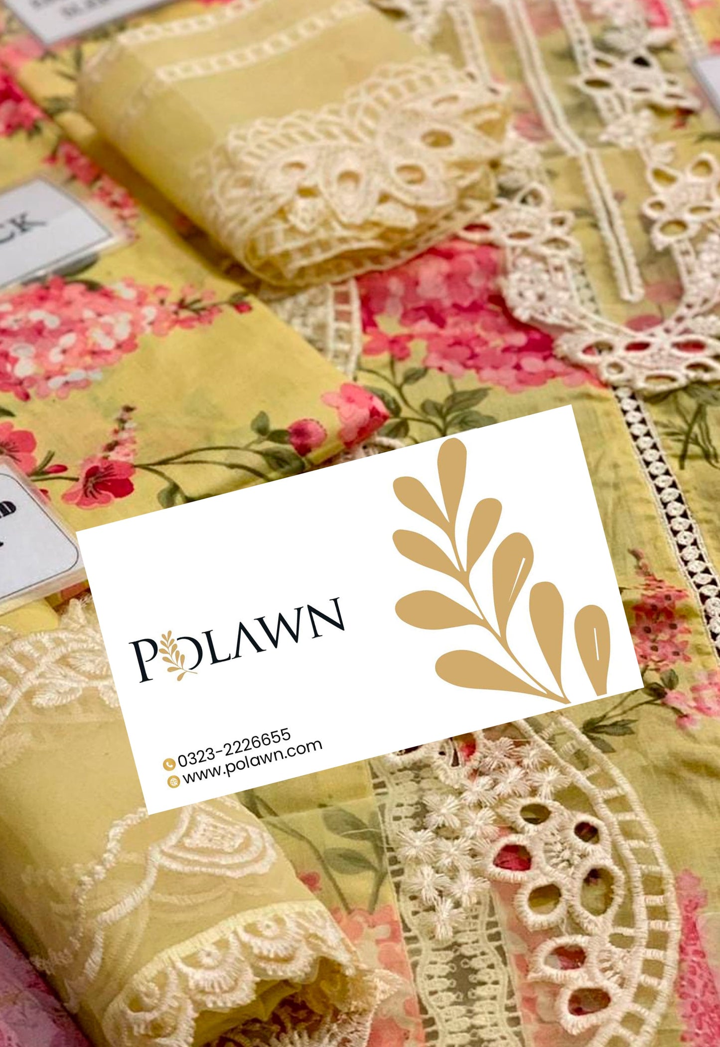 Embroidered Lawn 3 Piece Unstitched Suit CSSL-D03-A-25 - Summer Collection